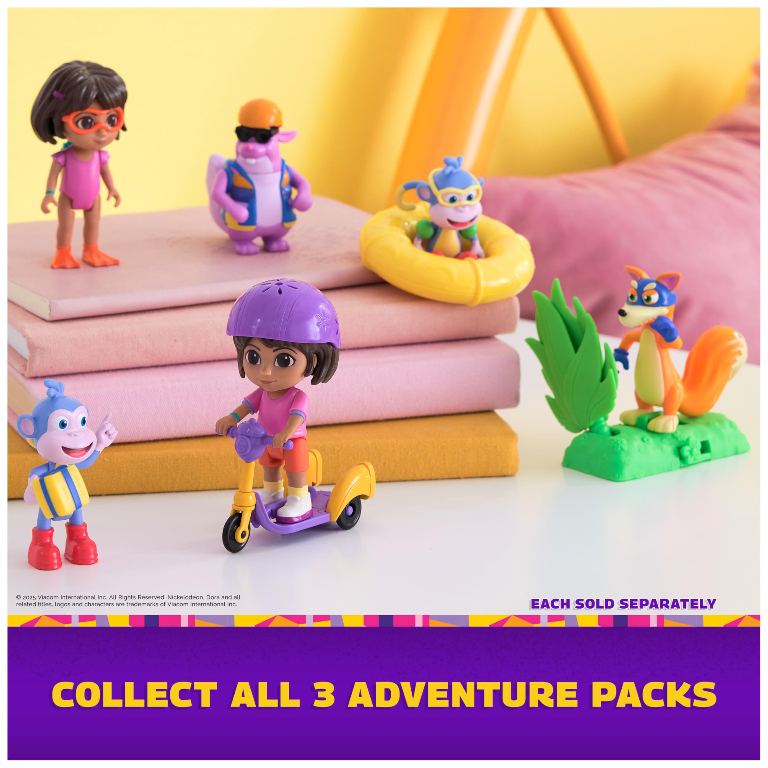 Dora, Splash-Splash Adventure Pack with Swim-Ready Dora and Boots Toy Figures 9