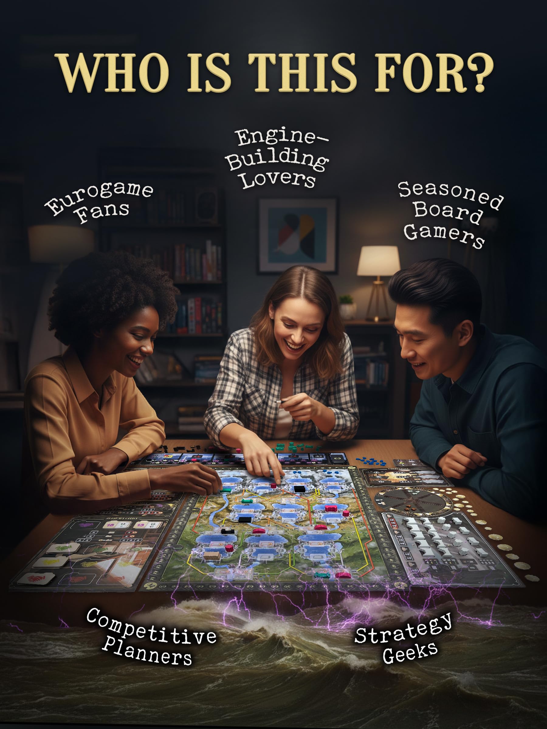 CrowD Games Barrage Base Game | 1-4 Players | Ages 14+ | Strategy Worker Placement 4
