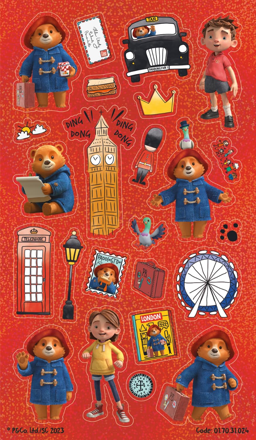 Paper Projects The Adventures of Paddington - Paddington Bear Assorted Sticker Pack 11