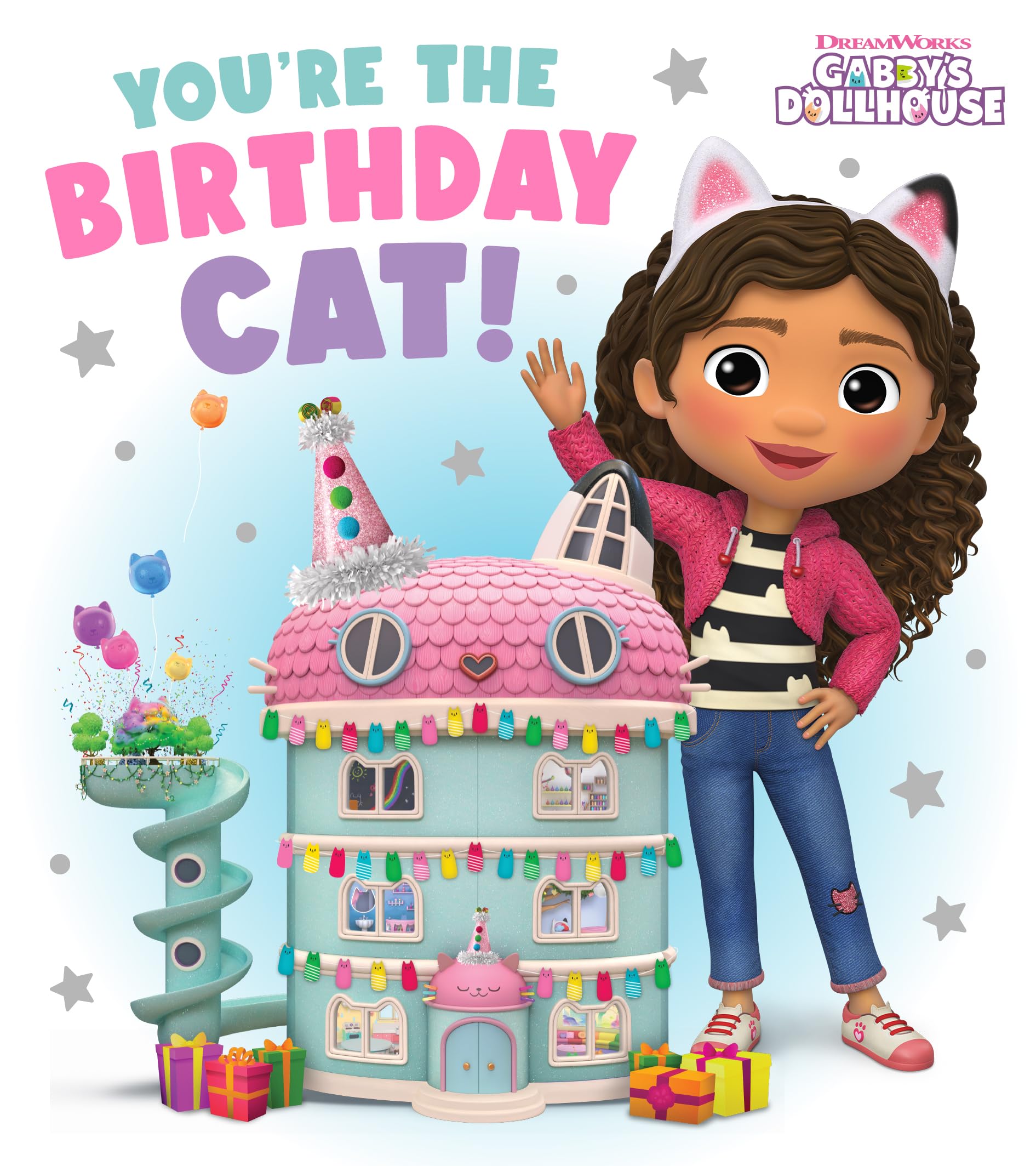 Danilo Promotions LTD Gabby's Dollhouse Birthday Card for Kids | Multi-Colour | Standard Size 22.86 cm x 12.7 cm 1