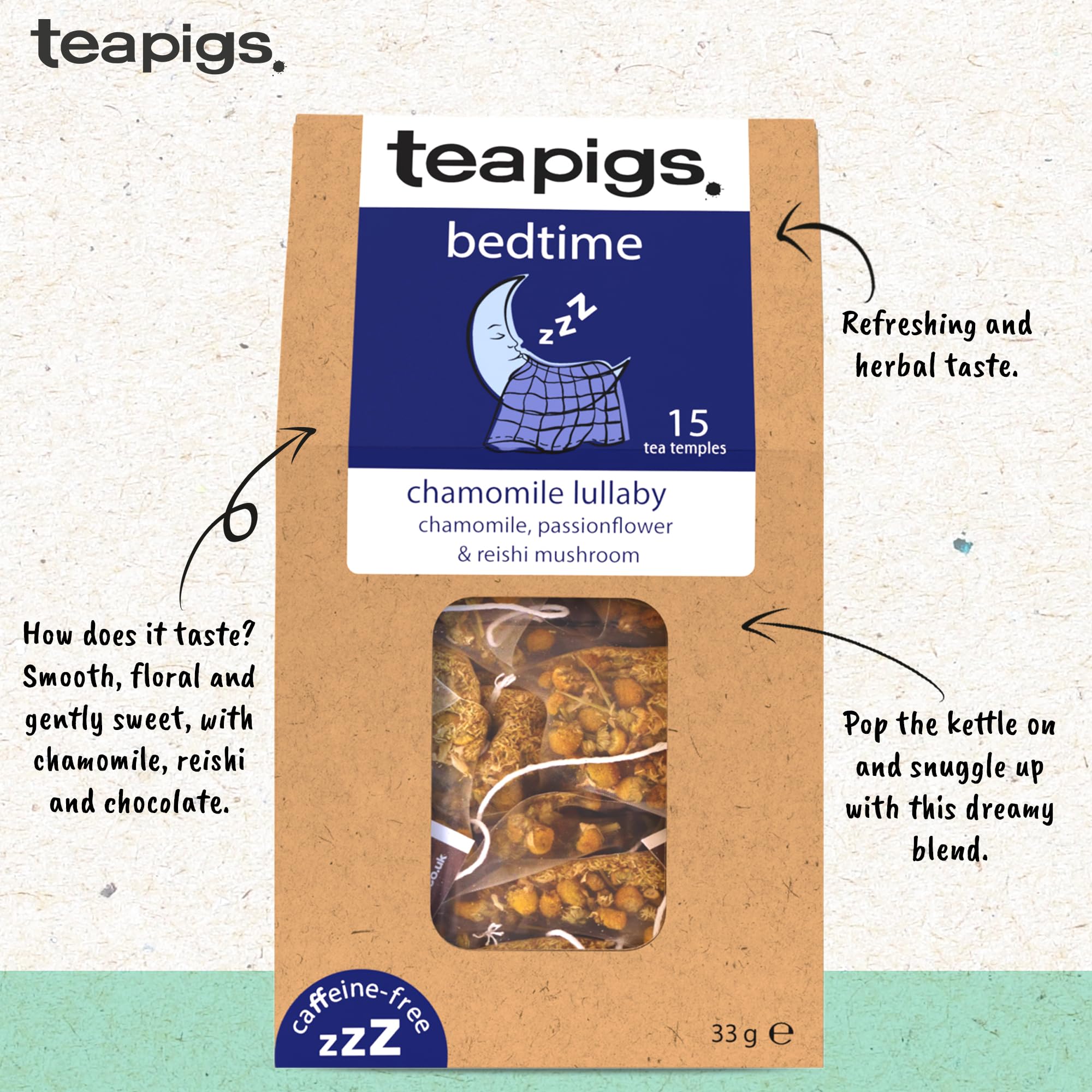 teapigs Chamomile Lullaby Herbal Tea - 15 Teabags | Promotes Relaxation 2