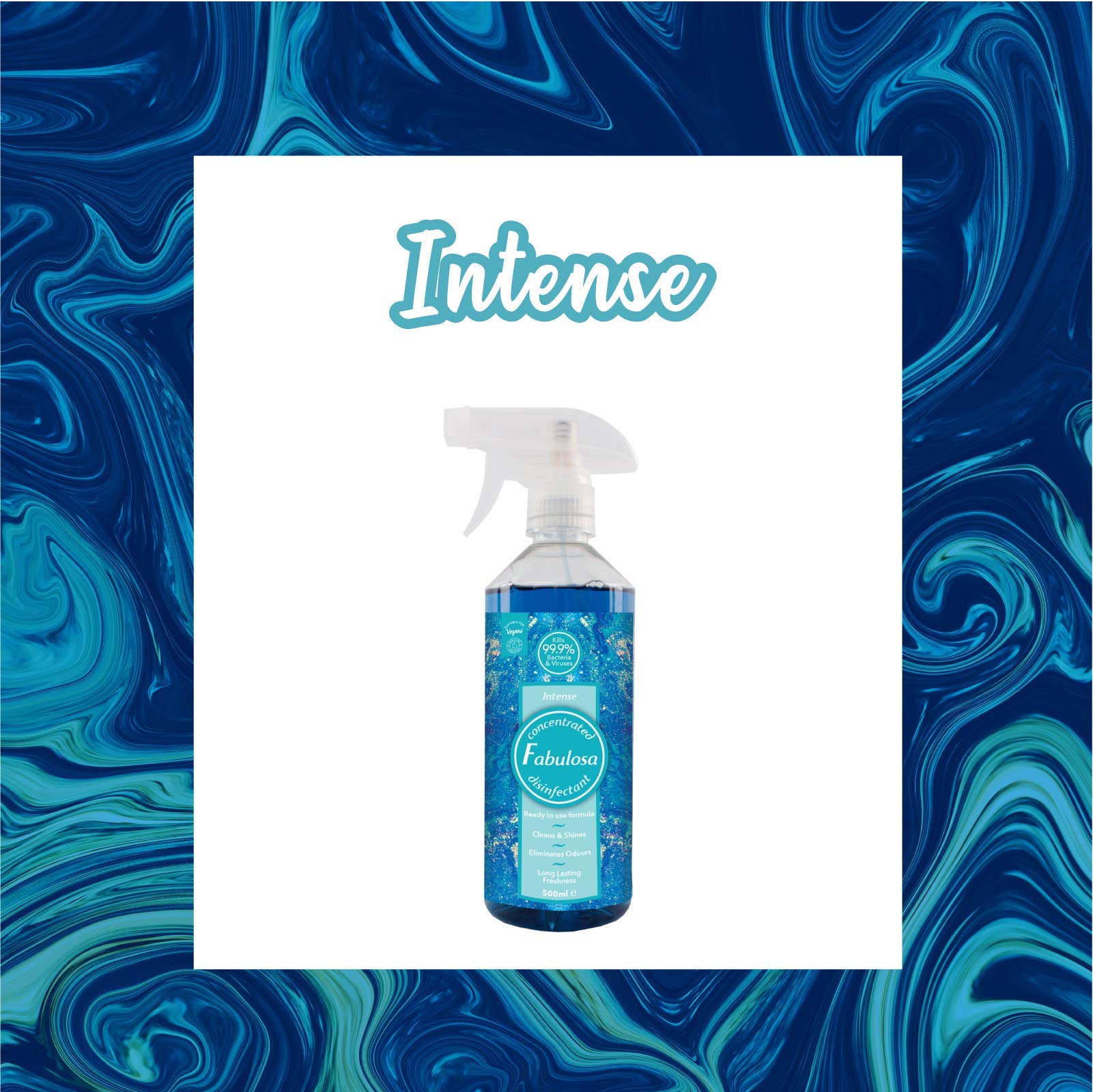 Fabulosa Antibacterial Disinfectant Spray - All Purpose Multi Surface Cleaner | Intense Scent | 500 ml
