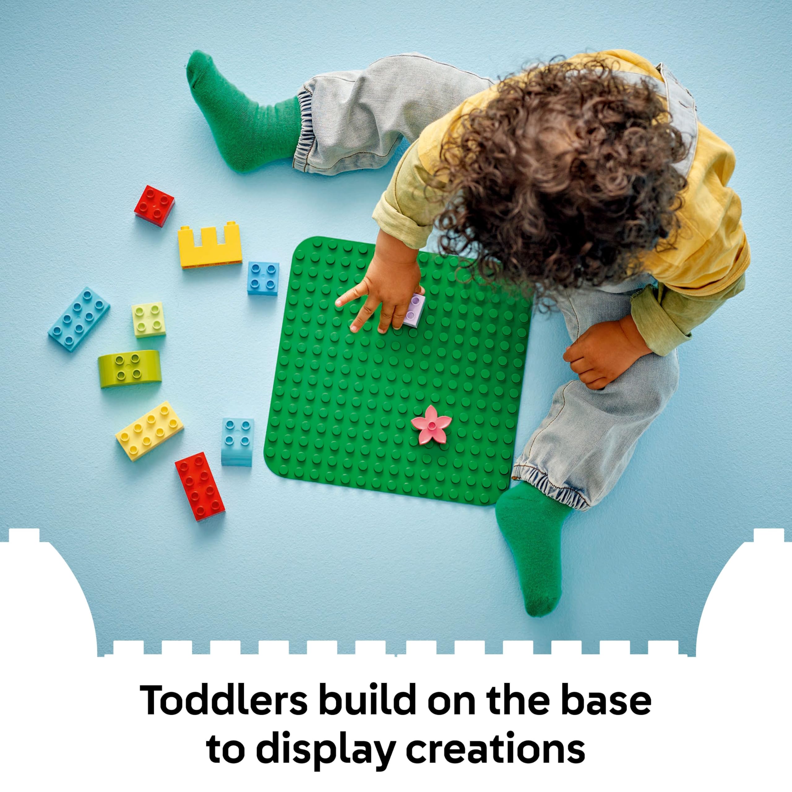 LEGO DUPLO Green Building Plate - 16x16 Stud Base for Toddlers 18 Months+ 8