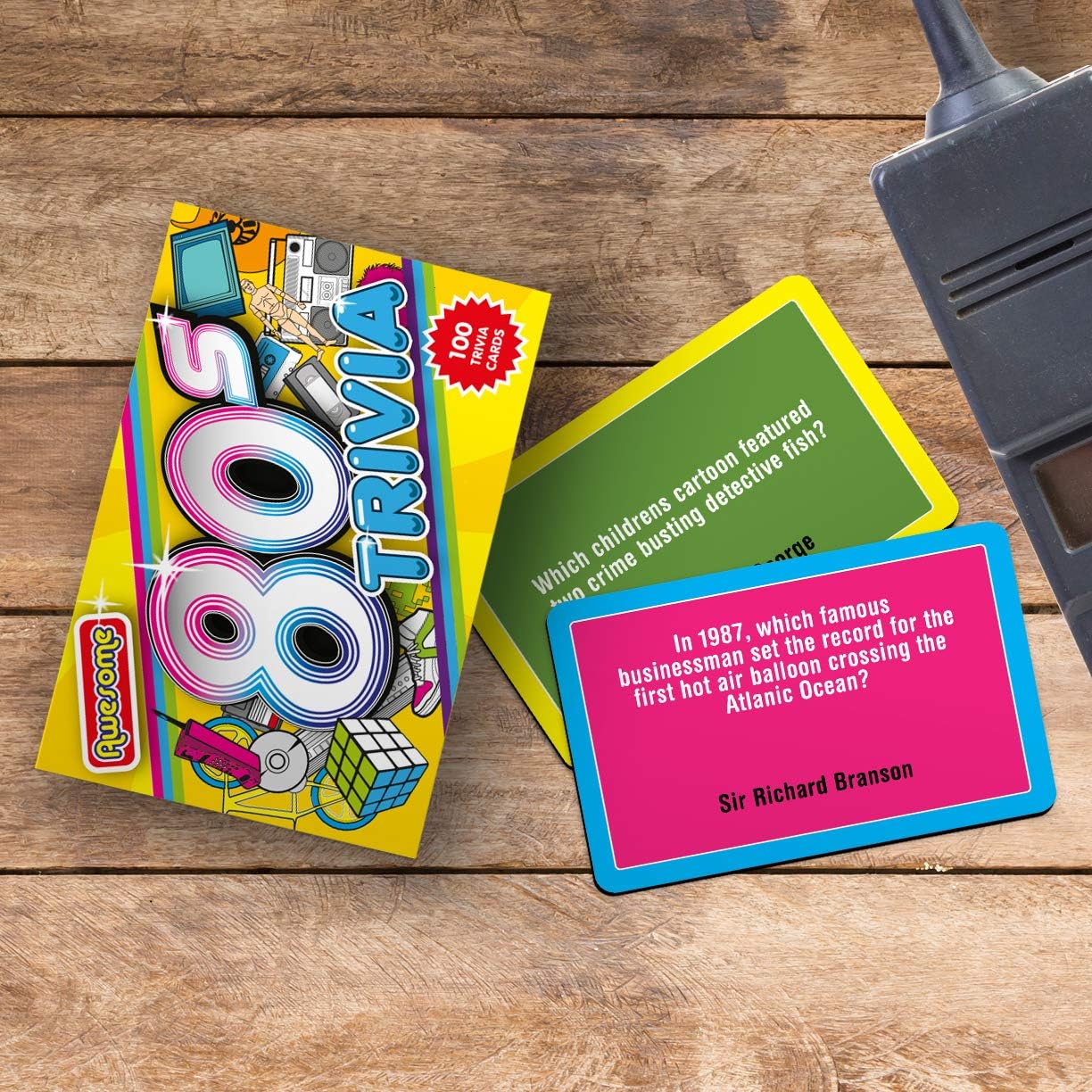 Gift Republic Awesome 80s Trivia Card Game 5