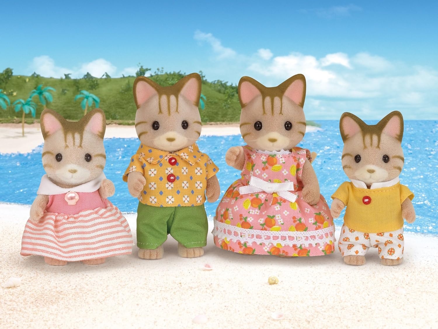 Sylvanian Families - Striped Cat Family Playset for Kids 3+ 2