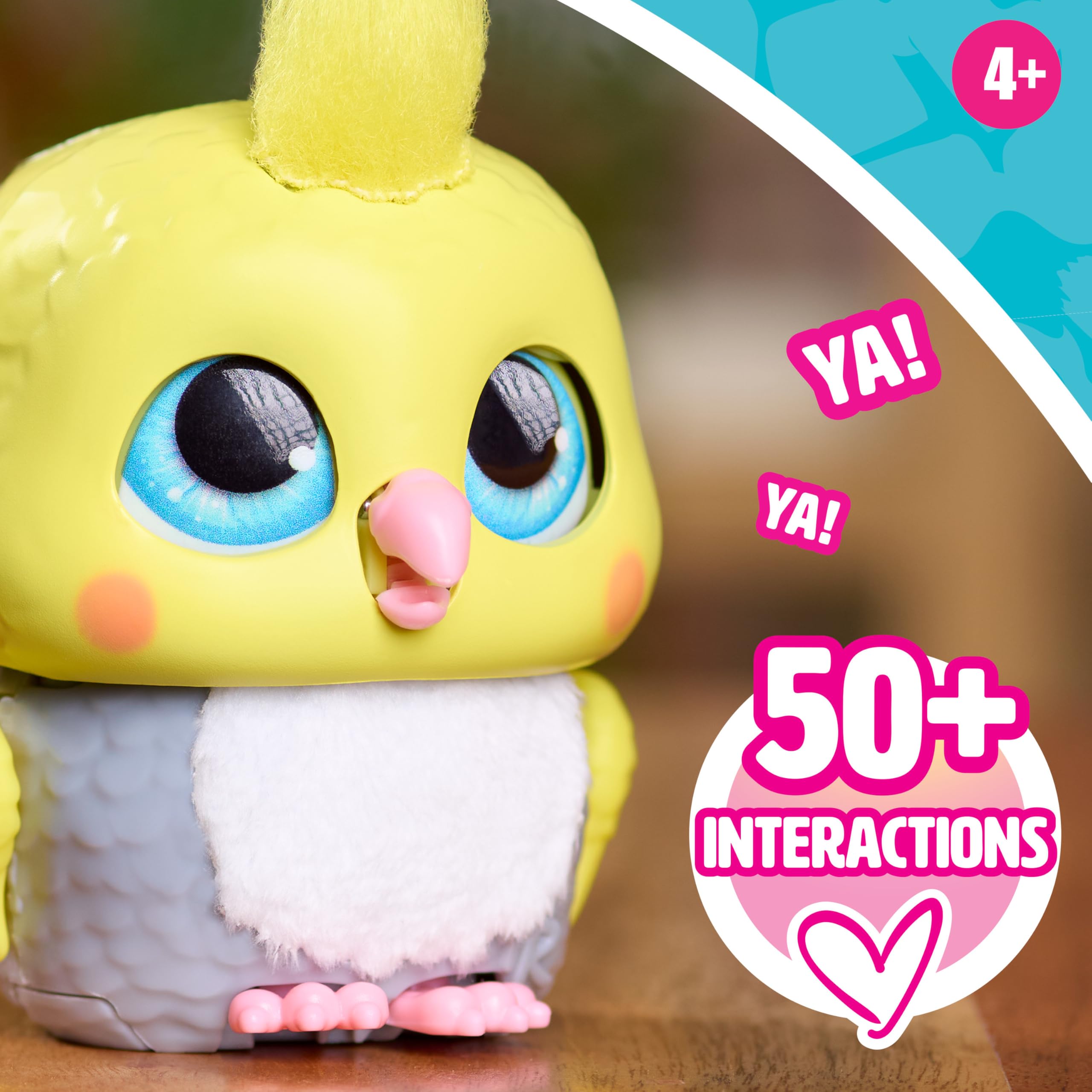 FurReal Chirps the Cockatoo Interactive Palm-Sized Toy, 3.5 Inch Multicolor Cuddly Bird with Sound & Movement 12