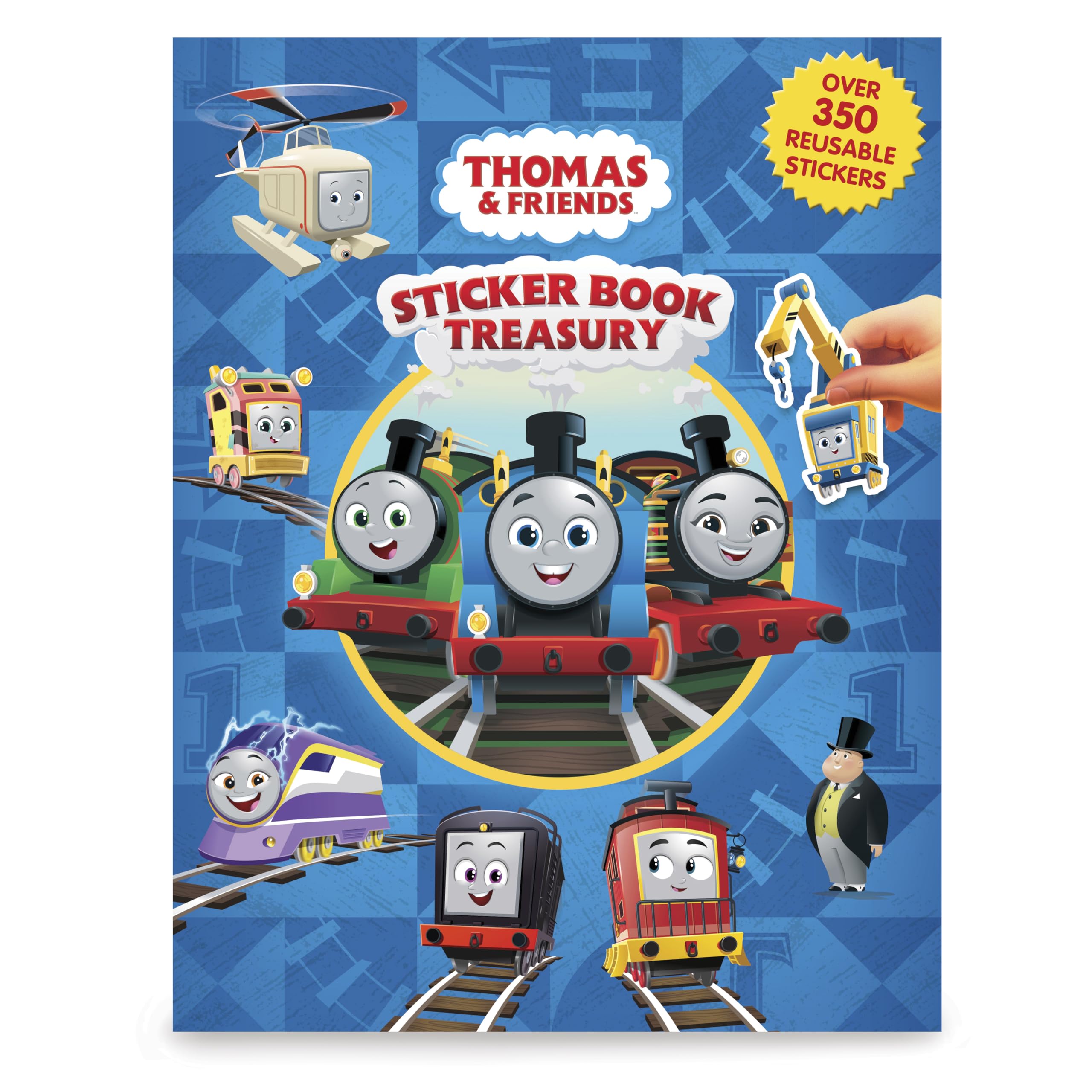 Phidal Thomas & Friends Sticker Book Treasury - 350 Reusable Stickers | 96 Pages | Ages 3+
