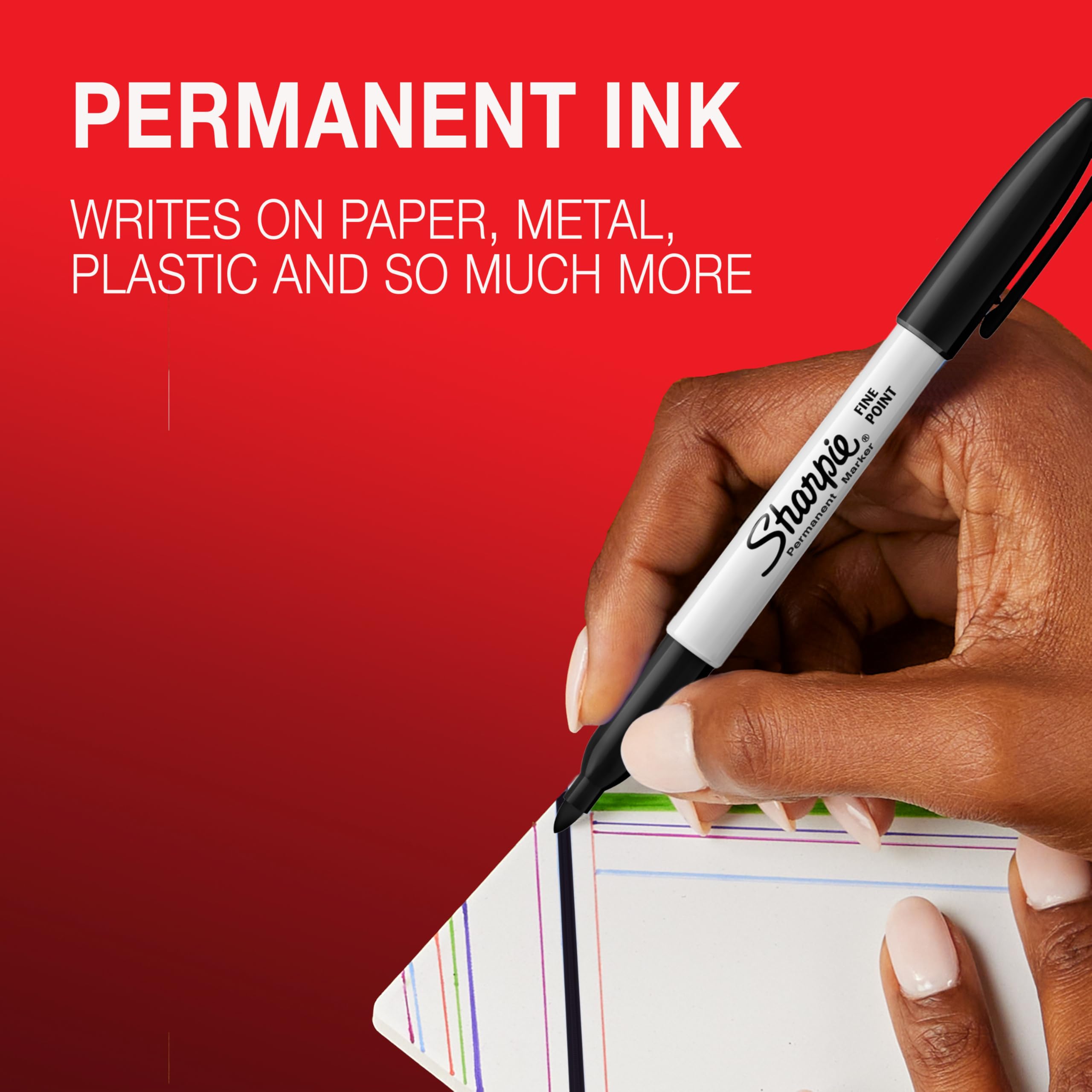 Sharpie Permanent Marker Pens - Limited Edition Colouring Set | 18 Count Fine Tip 3
