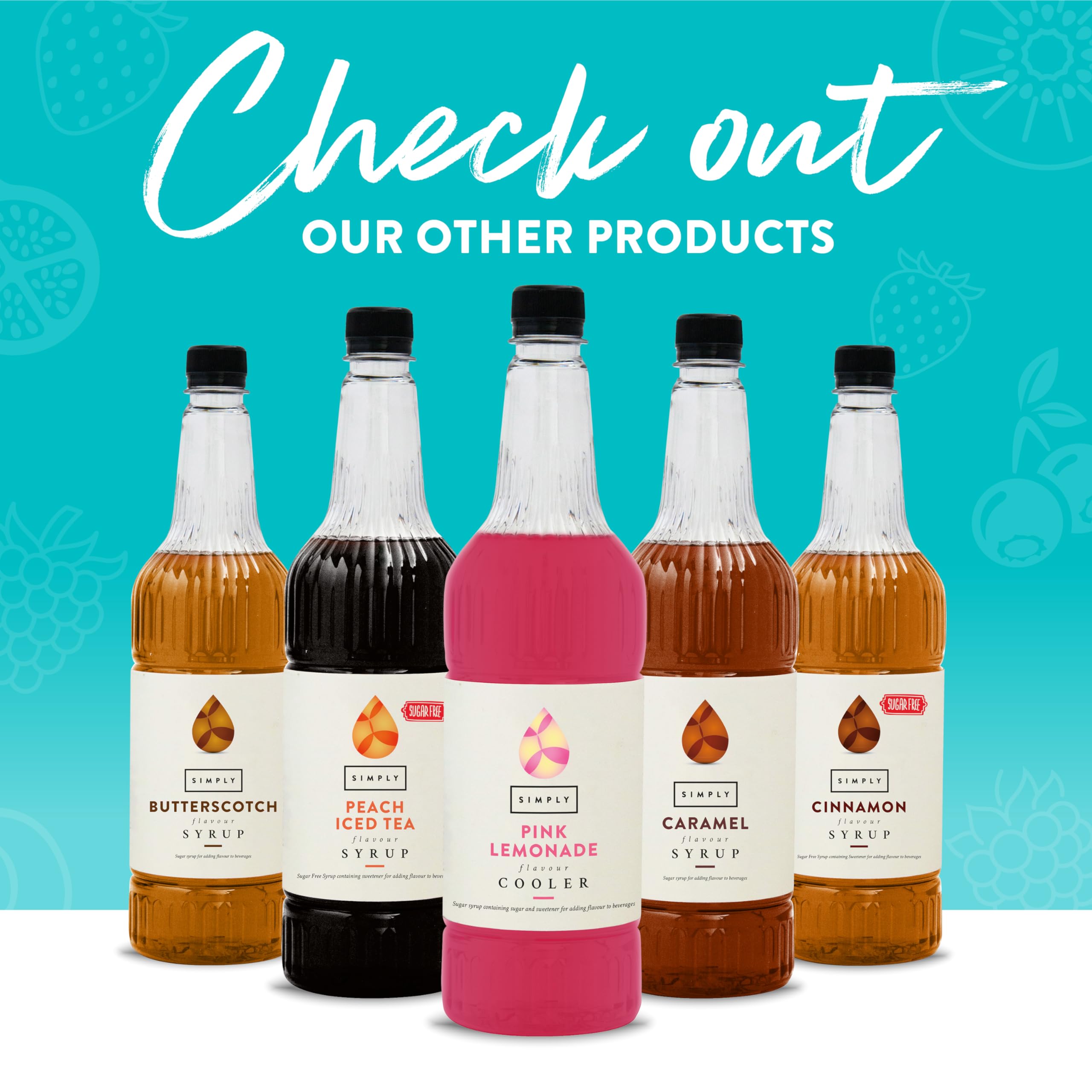 Simply - Sugar Free Cinnamon Syrup, Low Calorie Vegan & Nut Free Flavoured Syrup for Coffee, Cocktails & Baking (1 Litre) 3