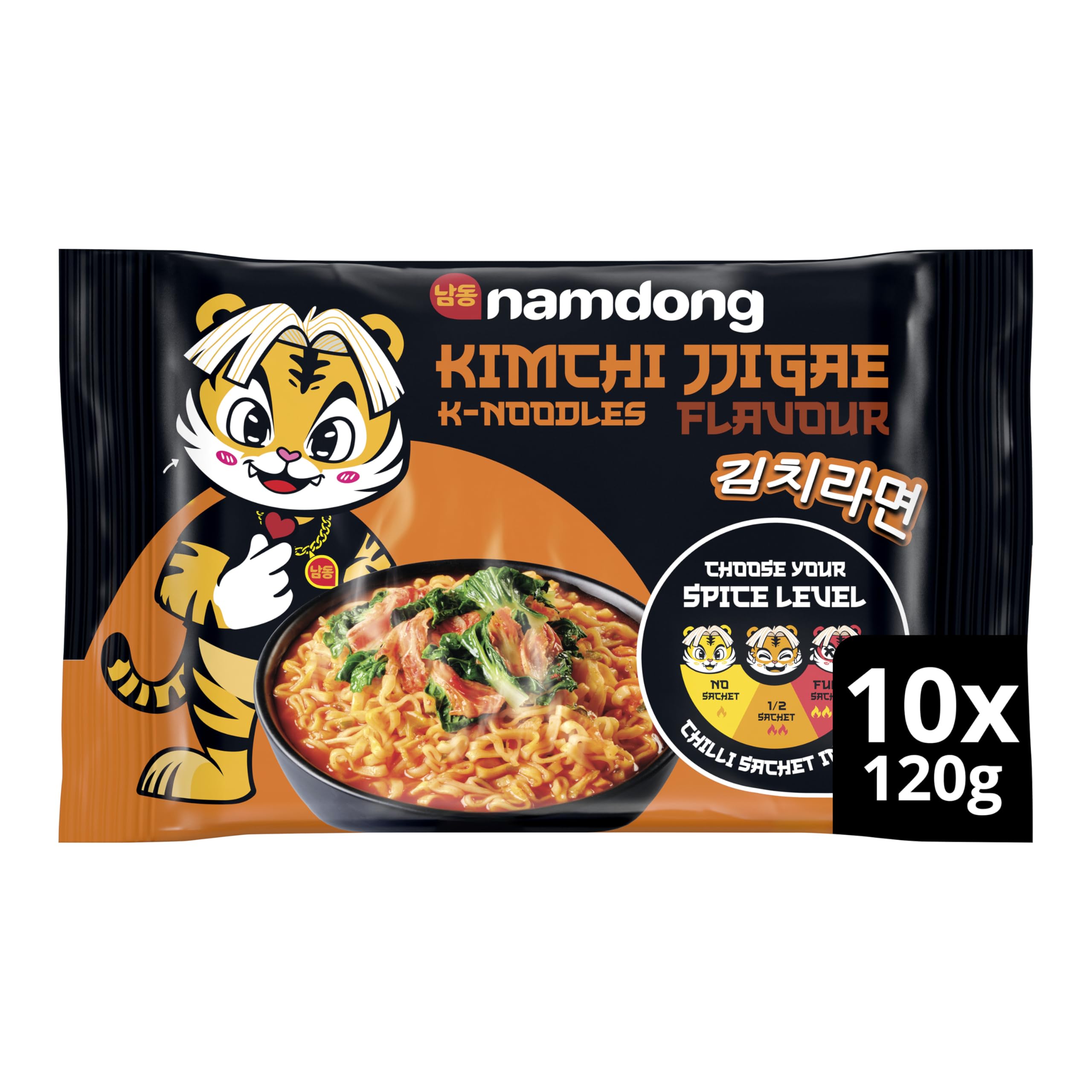 Namdong Kimchi Jjigae Noodle Block - Korean-Style Instant Noodles with Adjustable Spice 1