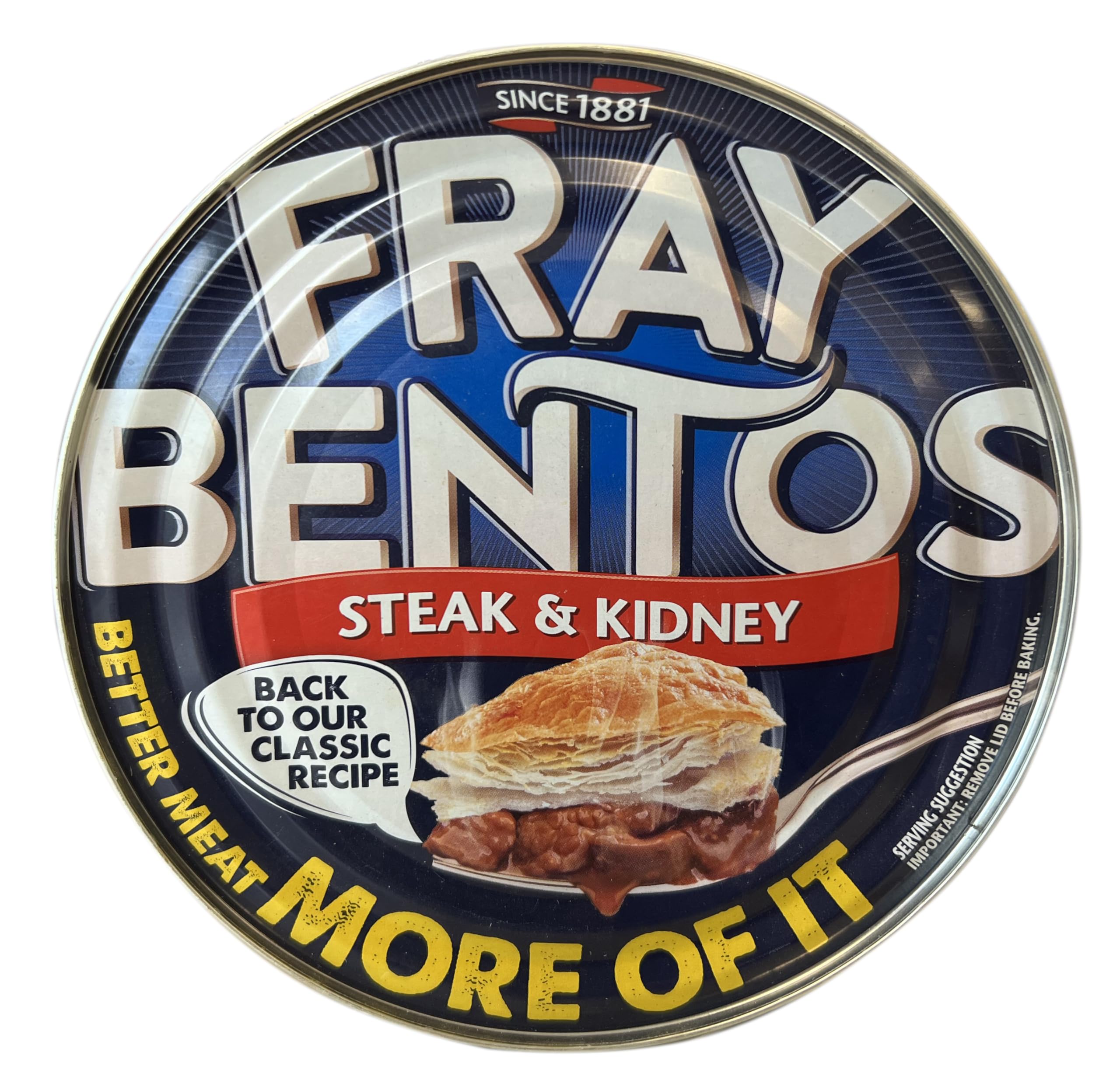 Fray Bentos Steak and Kidney Pie - Traditional Beef & Kidney Filling | 425g