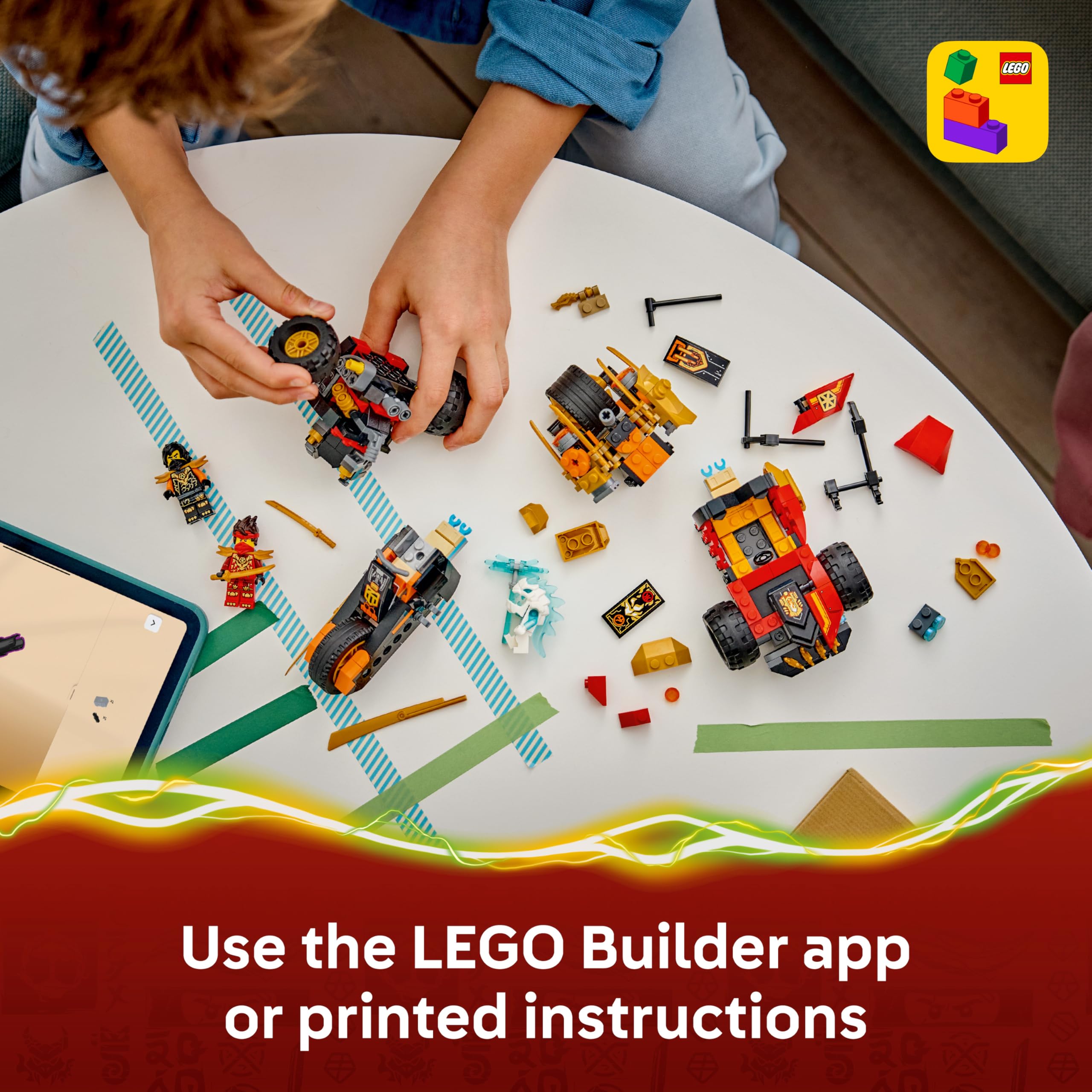 LEGO NINJAGO Kai and Cole's Combiner Vehicles Building Set | Model 71864 | Ages 7+ 6