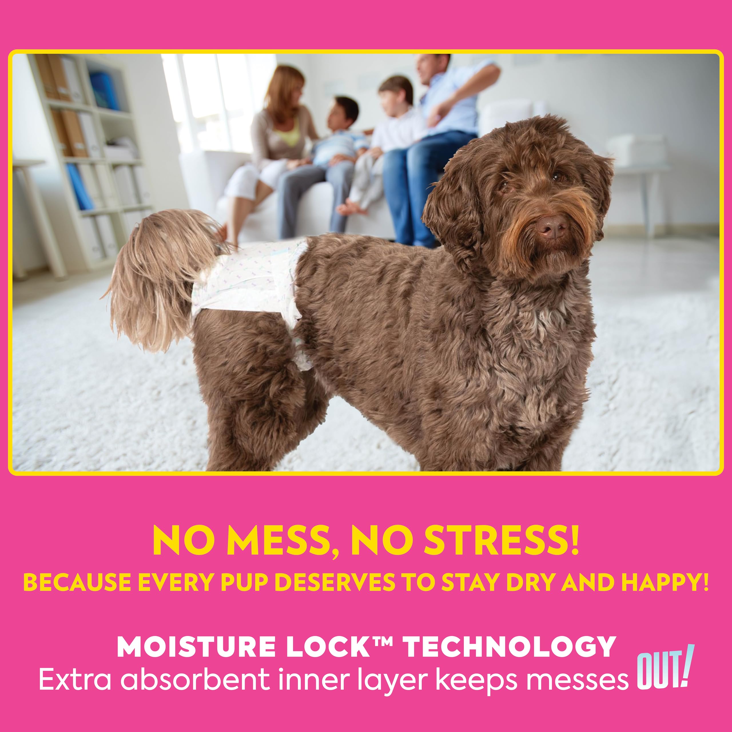 OUT! Disposable Female Dog Diapers - XS/S Size, Leak-Proof Fit, Pack of 16 6