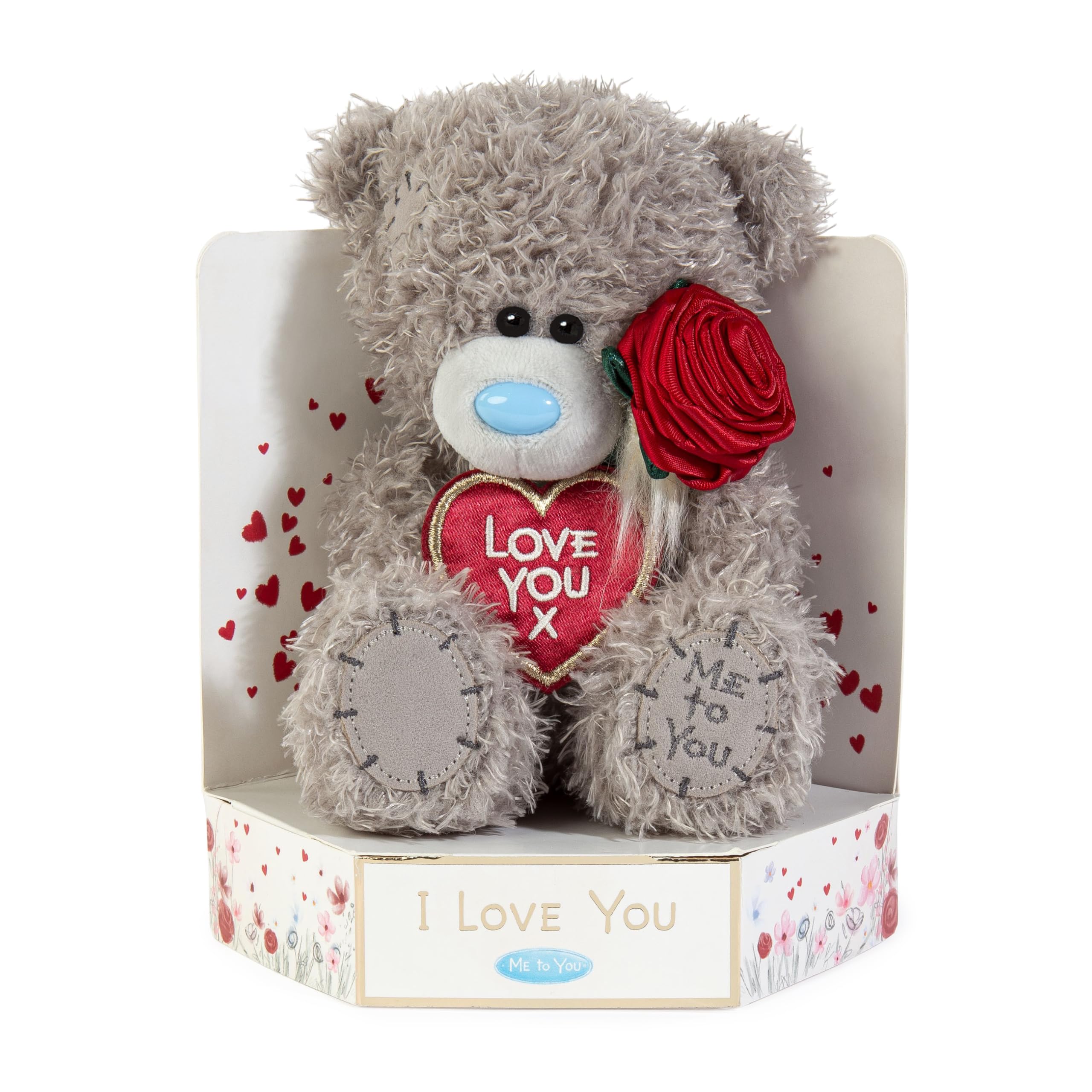 Me To You Bear Tatty Teddy I Love You Bear with Rose Plush | 15cm High