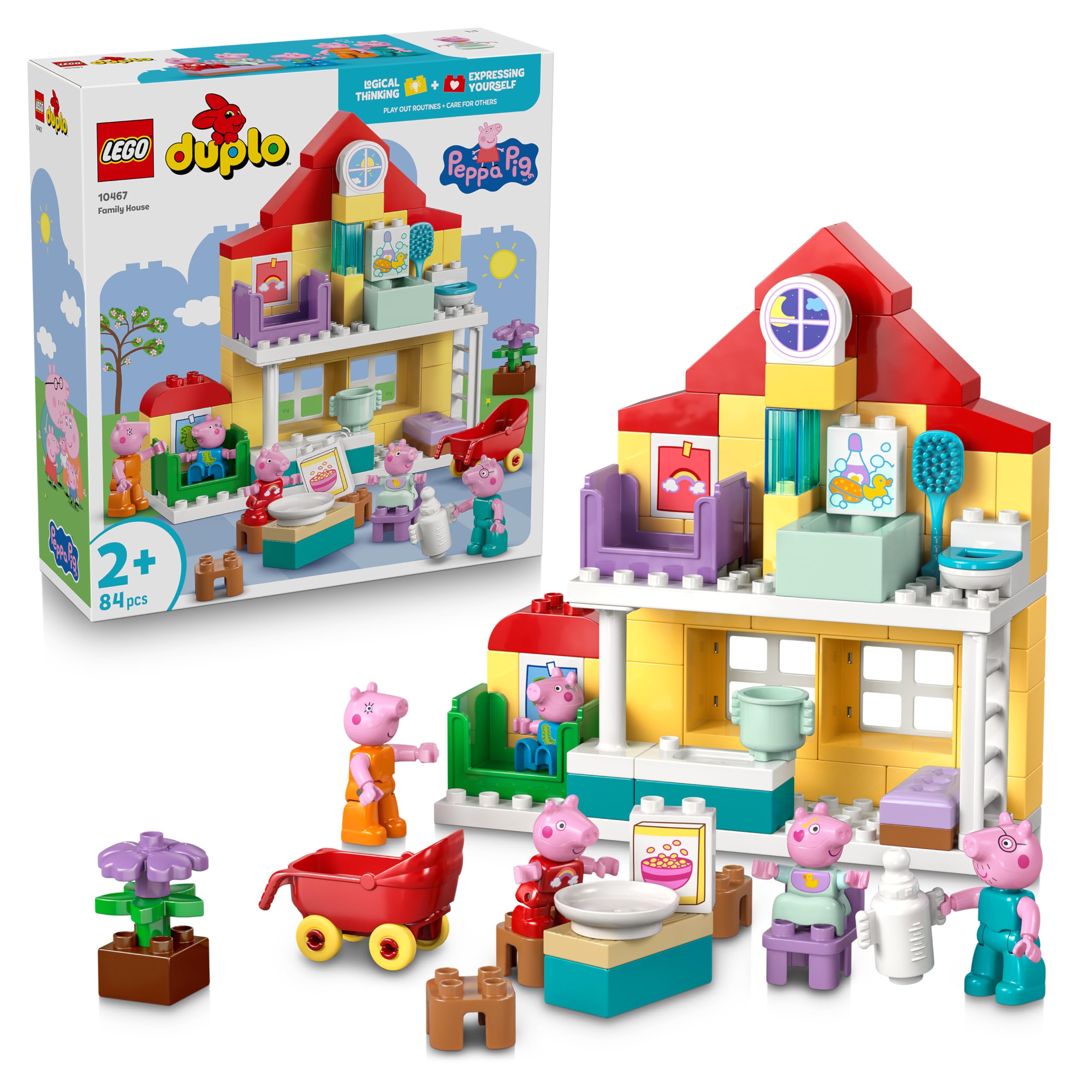 LEGO DUPLO Peppa Pig Family House Building Set 10467 | Ages 2+ 1