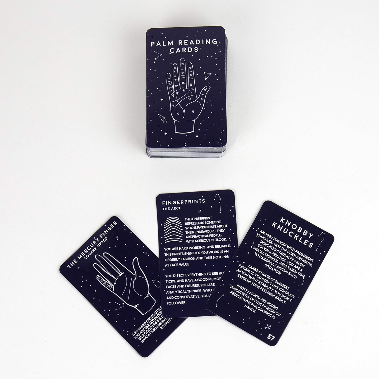 Gift Republic GR700016 Palm Reading Cards - 100-Card Divination Set for Beginners