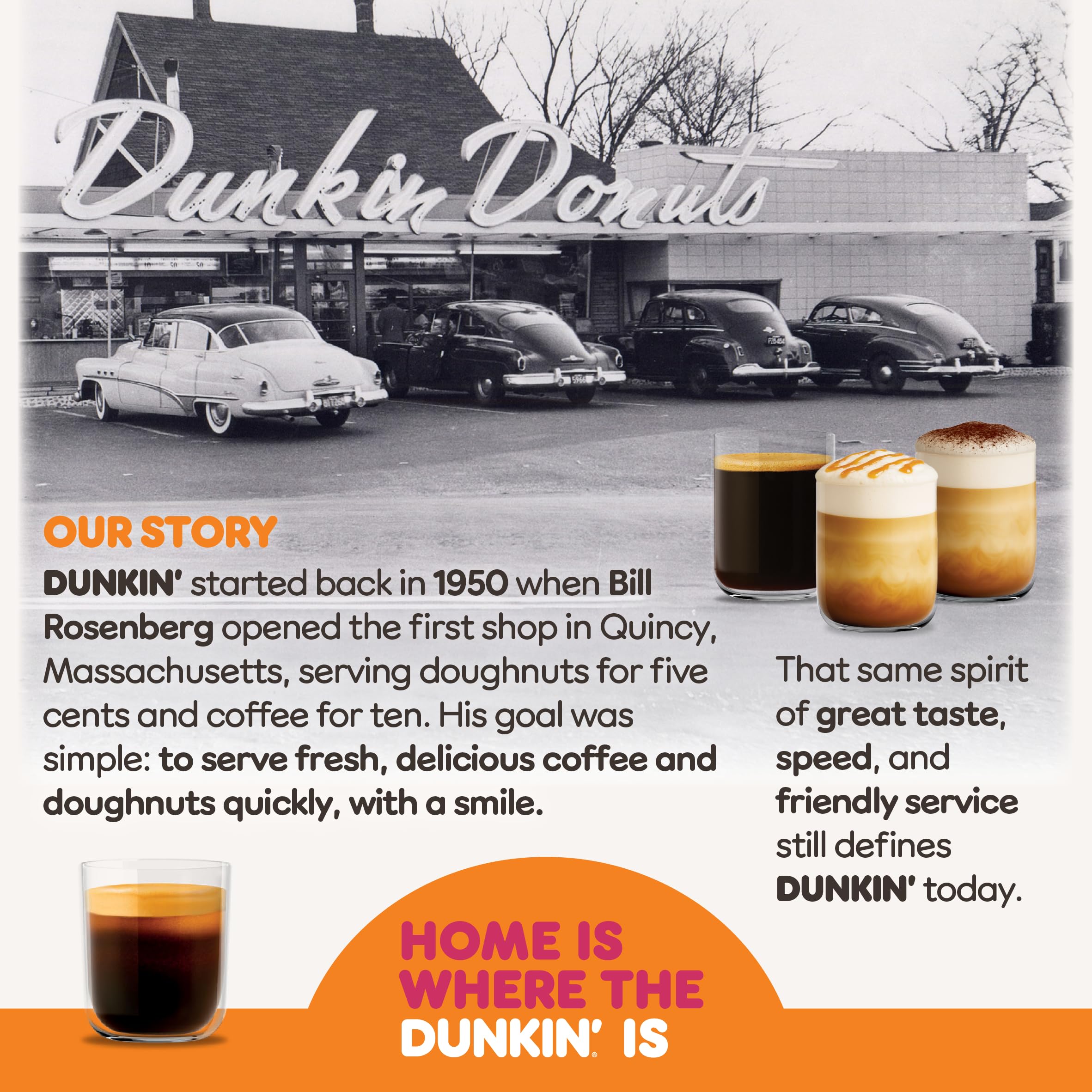 Dunkin' Donuts Original Blend Coffee Capsules for Nespresso - Medium-Dark Roast | 10 Count 4