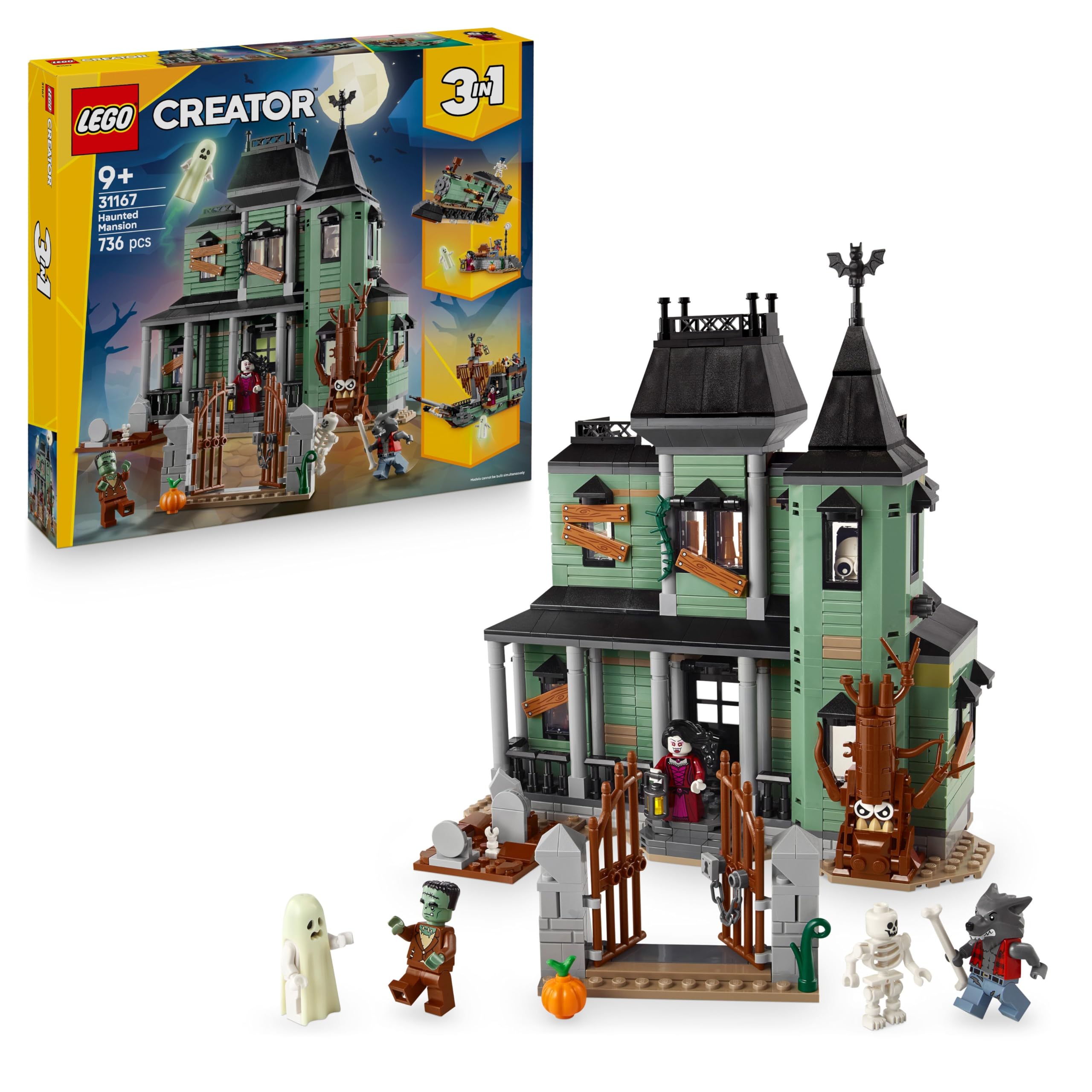 LEGO Creator 3in1 Haunted Mansion - Spooky Building Set for Kids 9+ 1