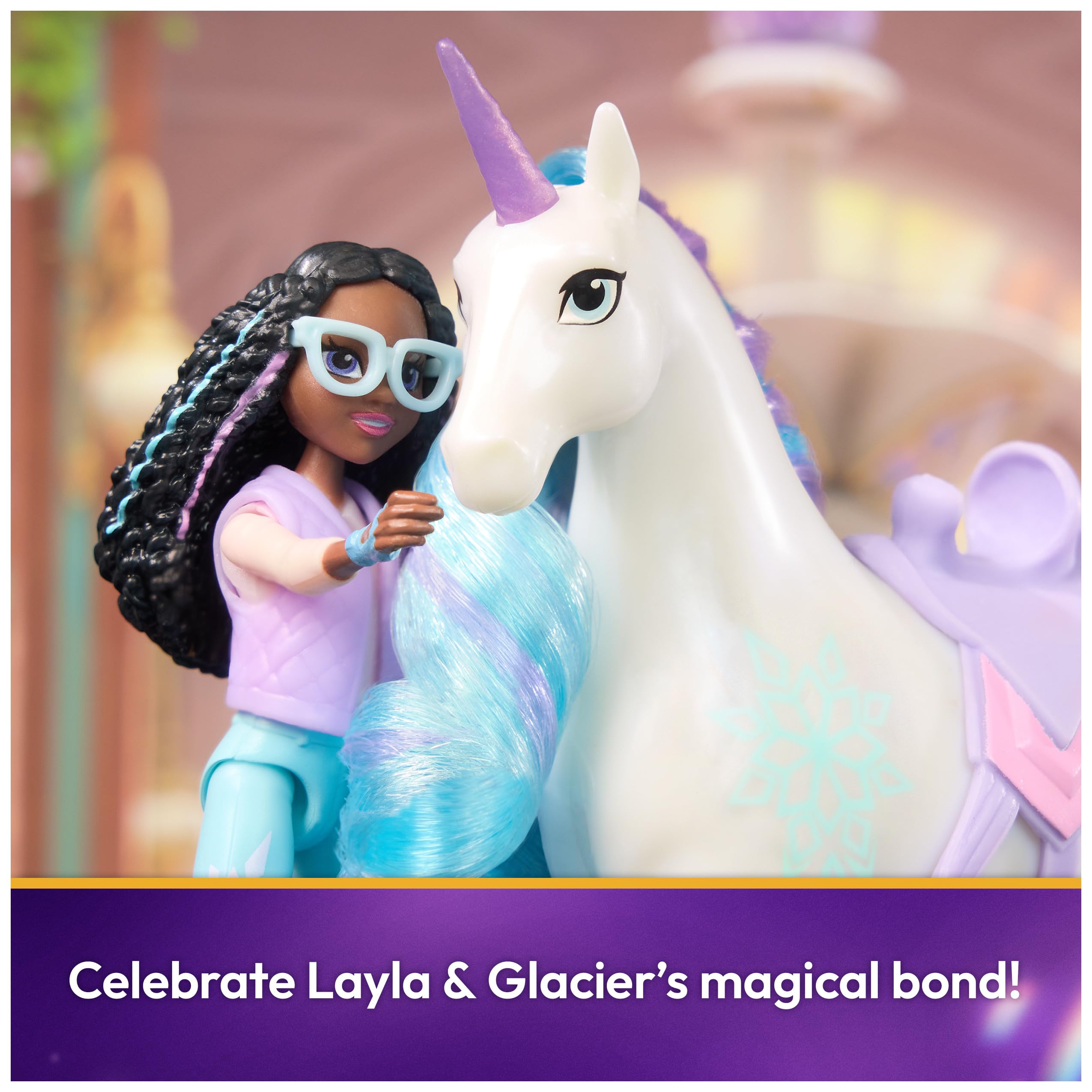 Unicorn Academy Layla & Glacier Doll and Unicorn Set with Accessories | Ages 4+ 4