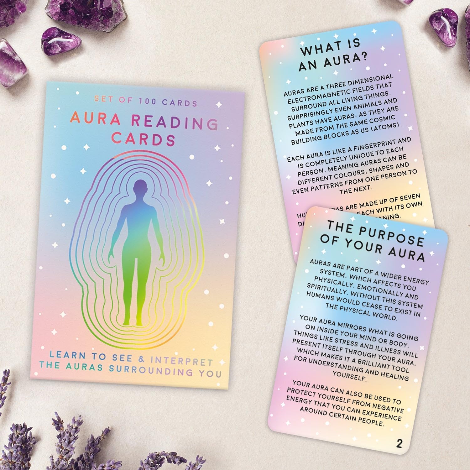 100 Aura Cards - Start Seeing & Reading Auras: Knowledge and Activities to Teach Aura Awareness