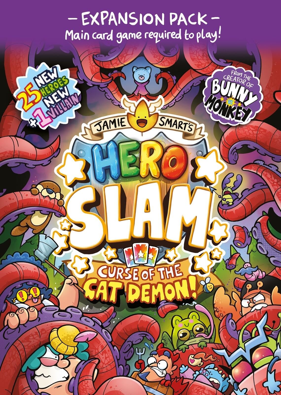 Laurence King Jamie Smart’s Hero Slam Expansion Pack: Curse of the Cat Demon | 25 New Heroes