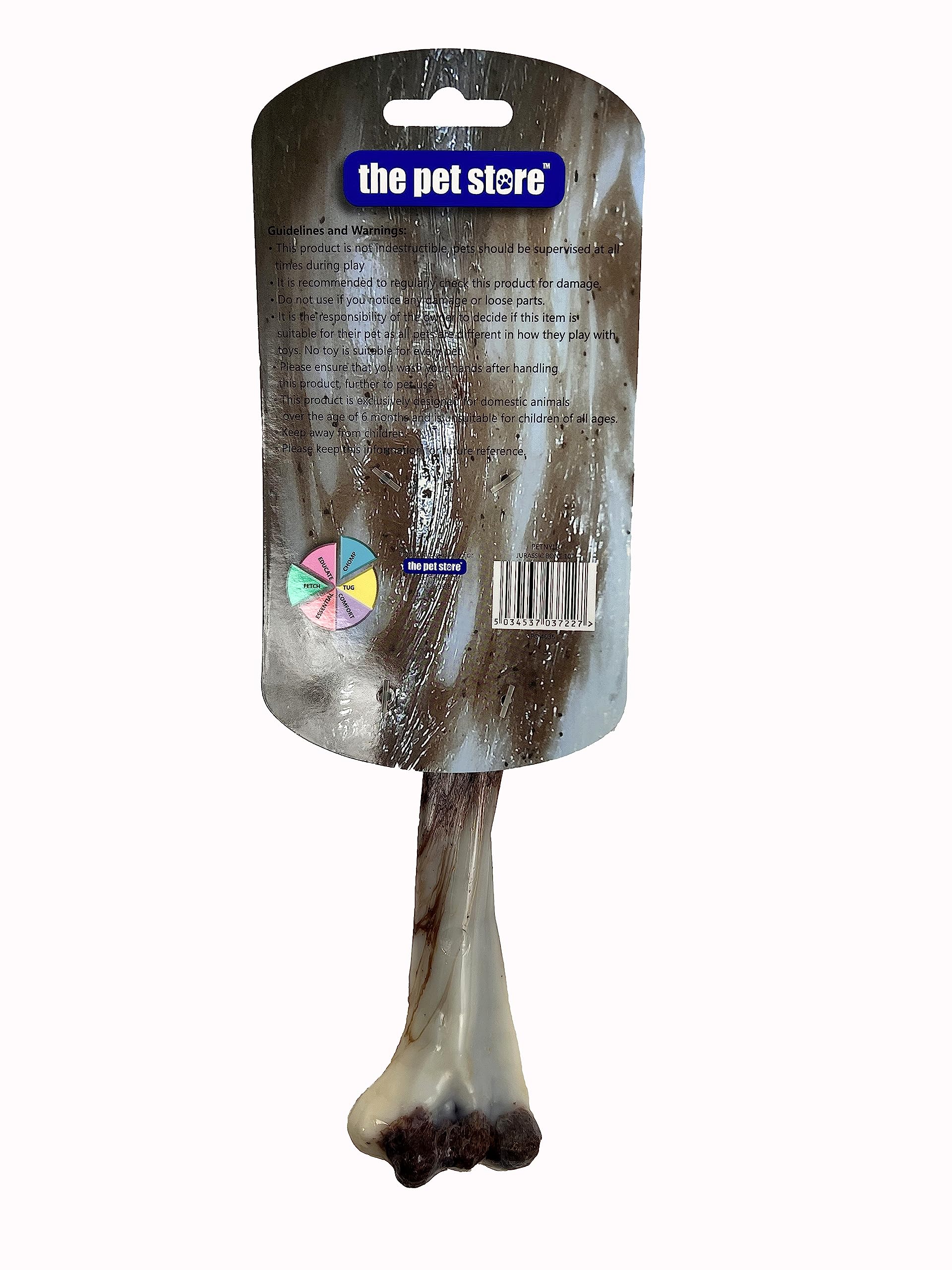 J&E Importers Jurassic Bone 10' Chew Toy for Aggressive Chewers | Heavy Duty Nylon Blend 2