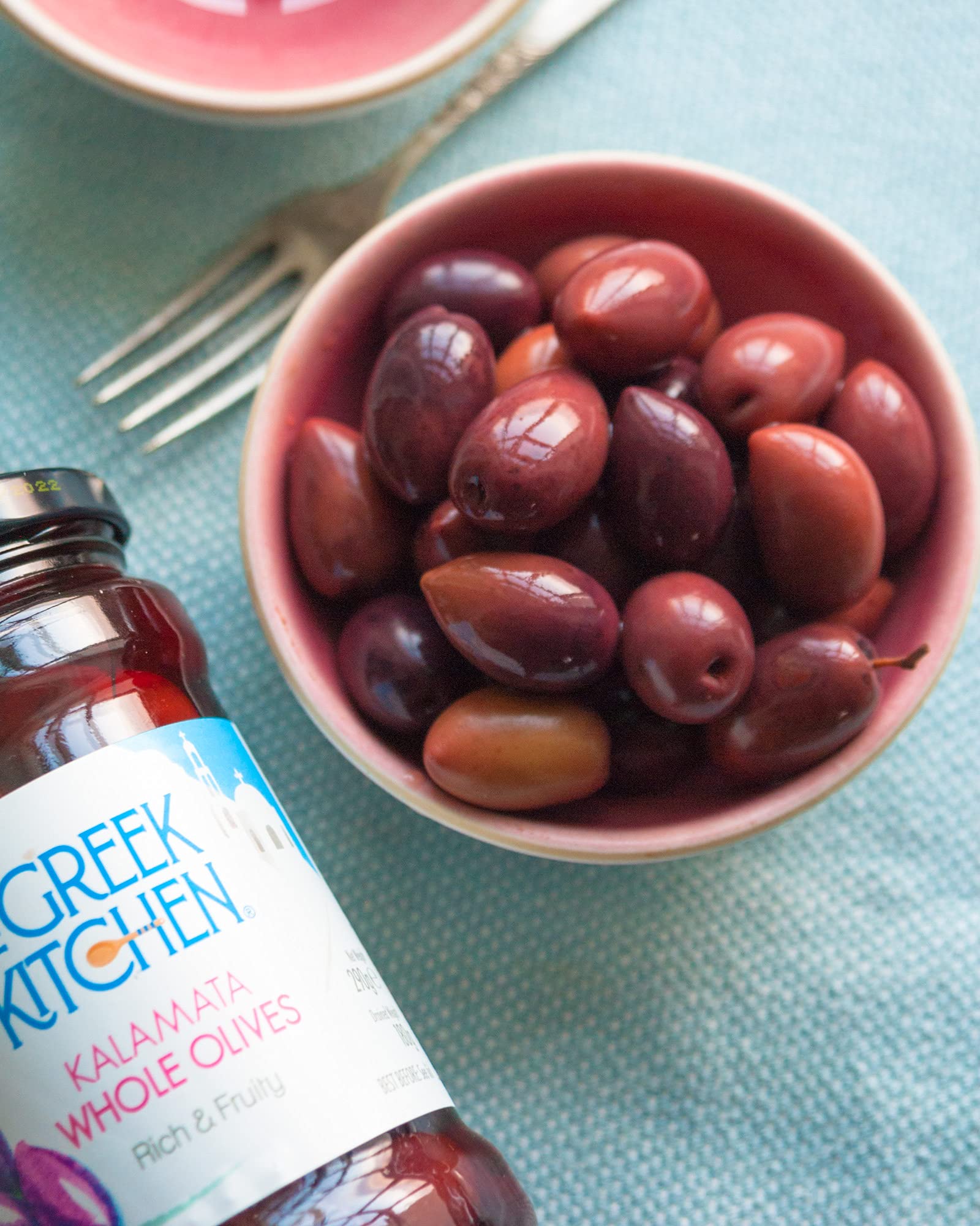 The Greek Kitchen Kalamata Whole Olives - Plump, Meaty Texture | 290g 3