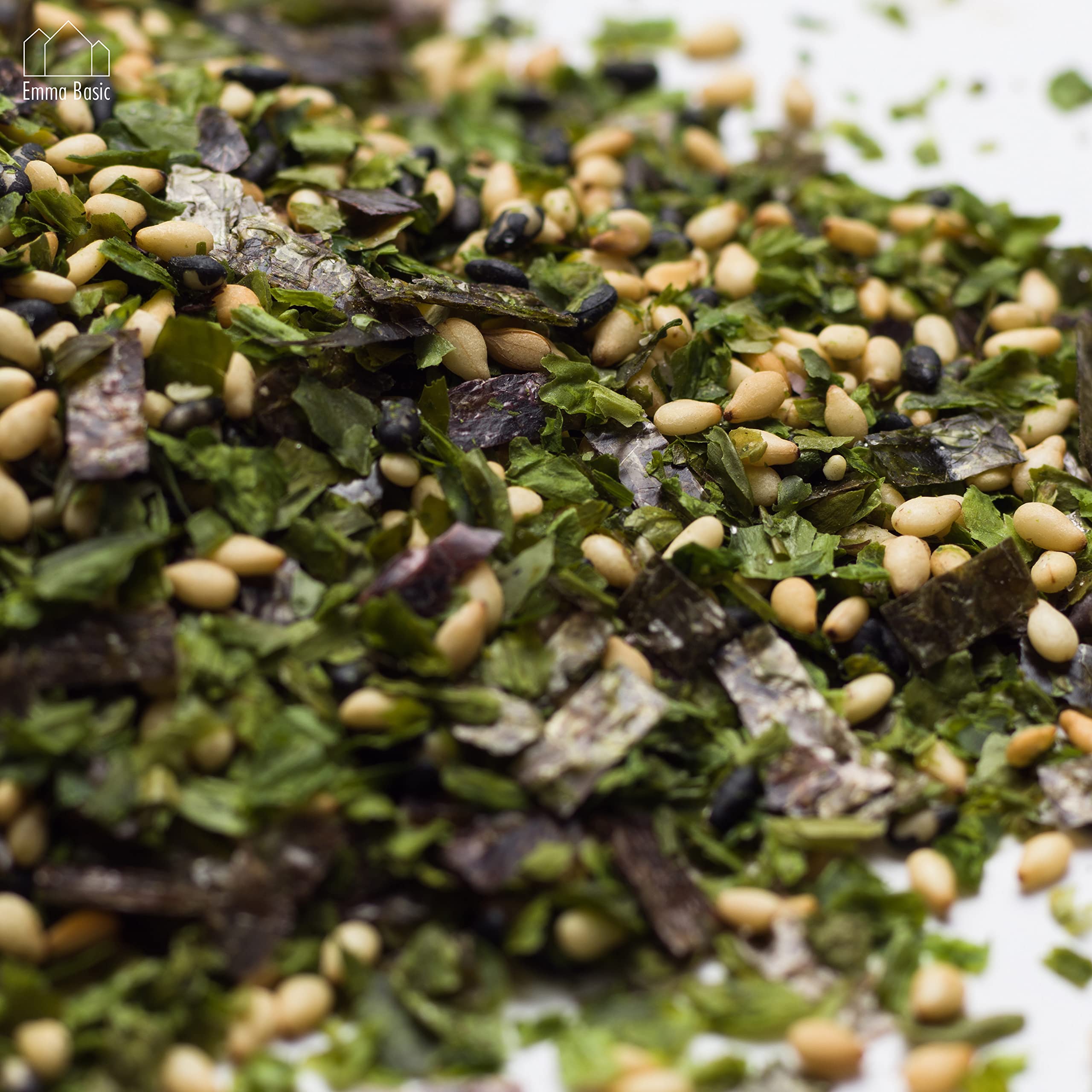 Emma Basic Seaweed Furikake Rice Seasoning - High Fibre, Source of Protein | 100g Flake