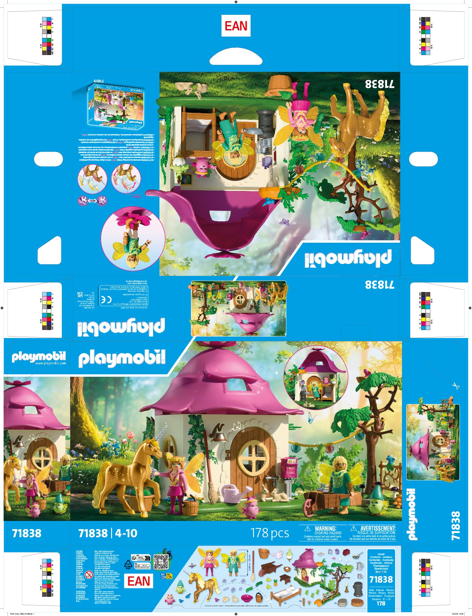 Playmobil Magic Unicorns Fairy Home with Golden Unicorn and Stable - 71838 - Ages 4-10 3