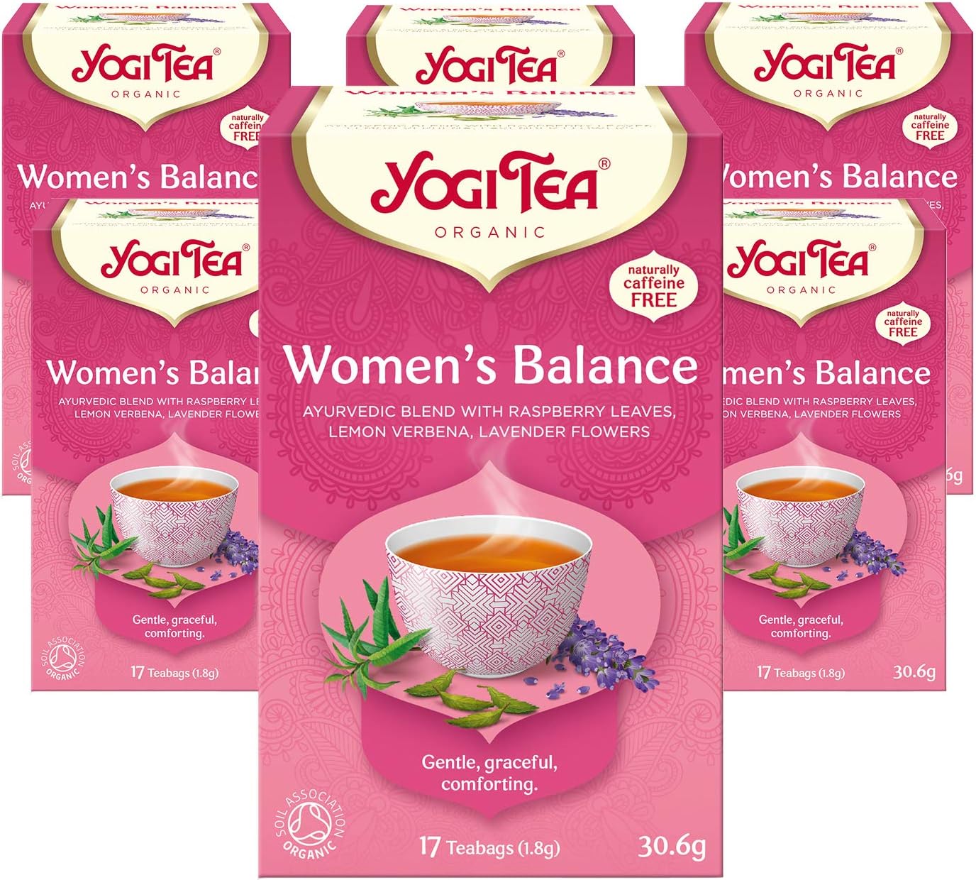Yogi Tea - Women's Balance Organic Herbal Tea, Caffeine-Free, 102 Tea Bags (6 x 17)