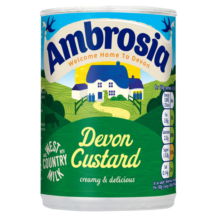 Ambrosia - Devon Custard Original Recipe Creamy Ready-to-Eat Dessert 400g