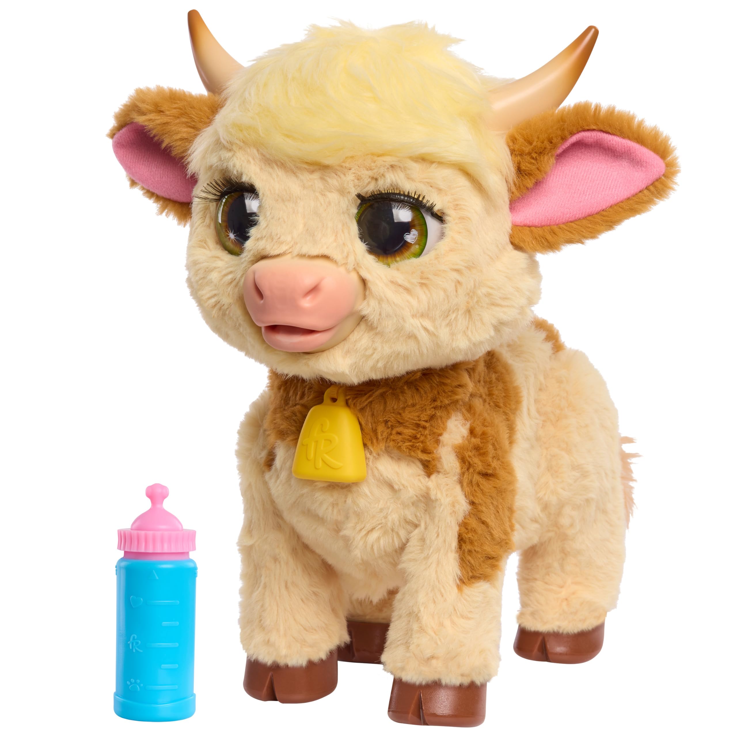 furReal Maggie the Feed & Follow Cow - Interactive Plush Toy for Ages 4+ 1