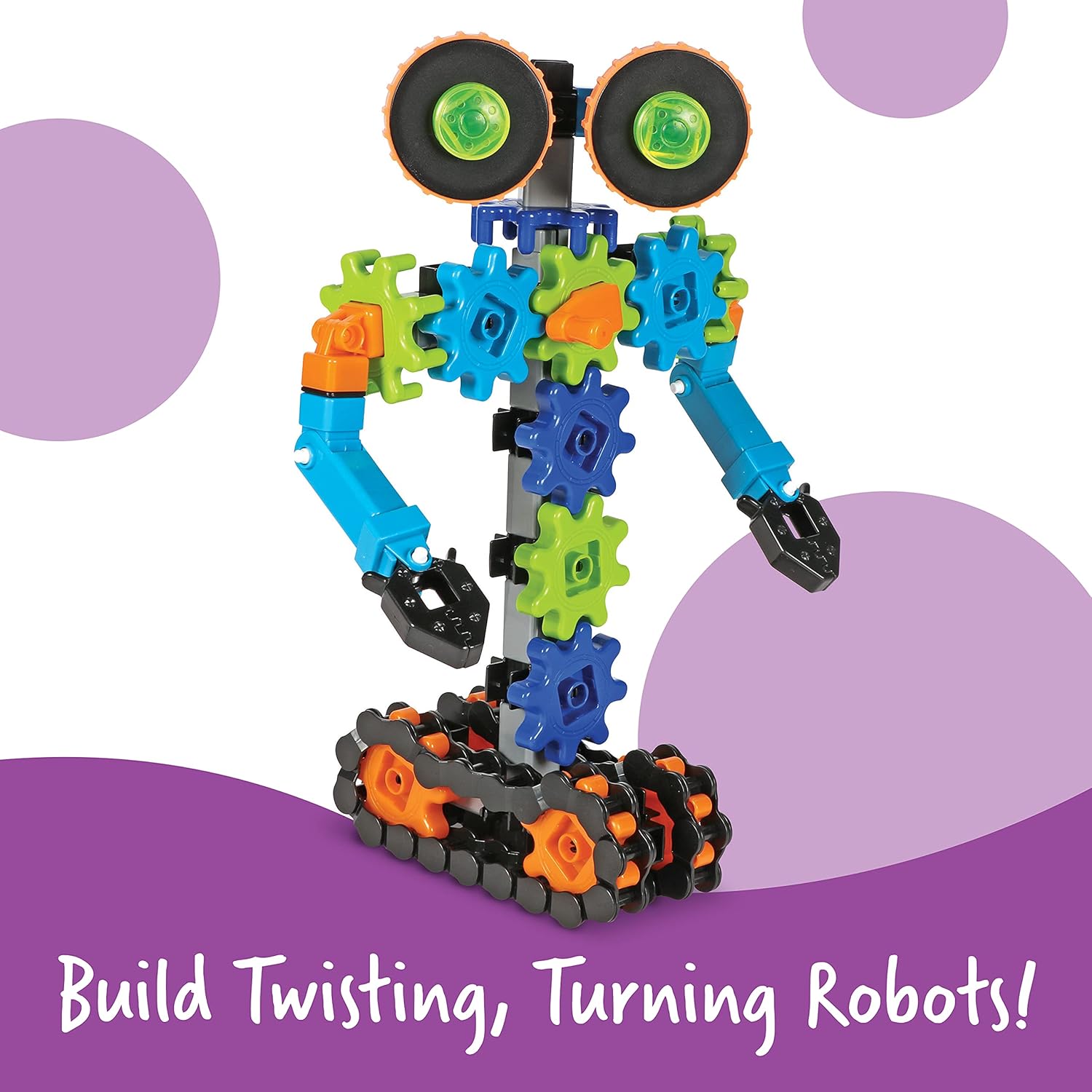 Learning Resources Gears! Gears! Gears! Robots in Motion - STEM Building Set for Kids Ages 5+