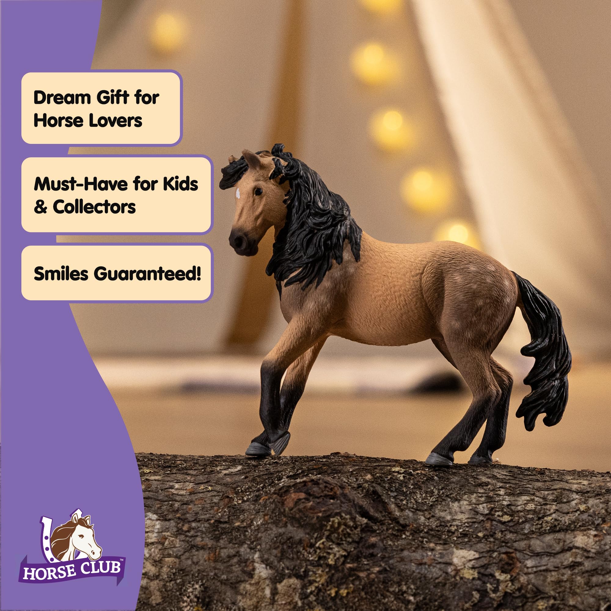 Schleich Horse Club Andalusian Mare Figurine - Spotted Brown Coat | 14cm | Ages 3+ 7