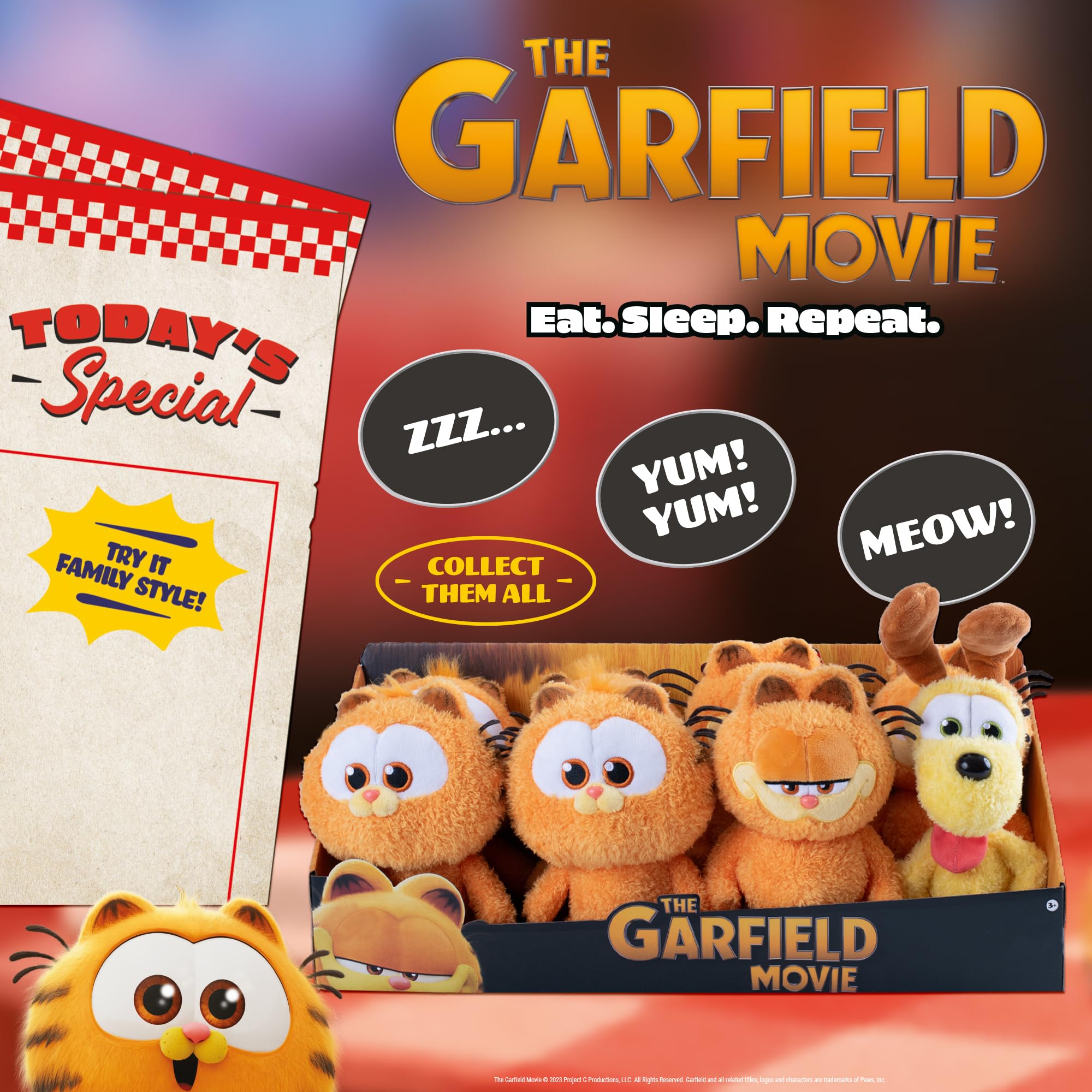 Animagic The Garfield Movie Baby Garfield 8" Plush | Soft Polyester | Ages 3+