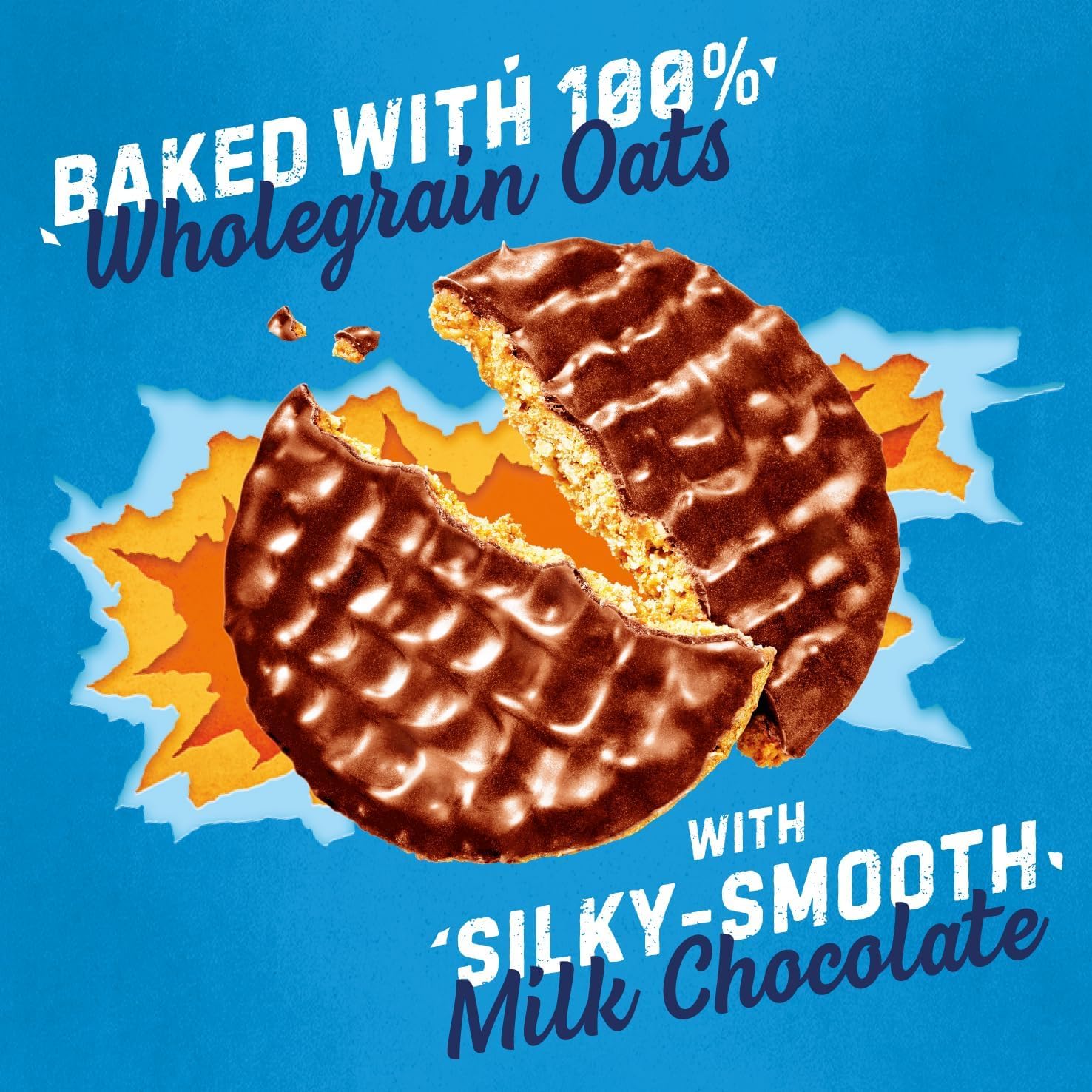 McVitie's Hobnobs Milk Chocolate Biscuits - Crunchy Oat Base | 431g Pack 3