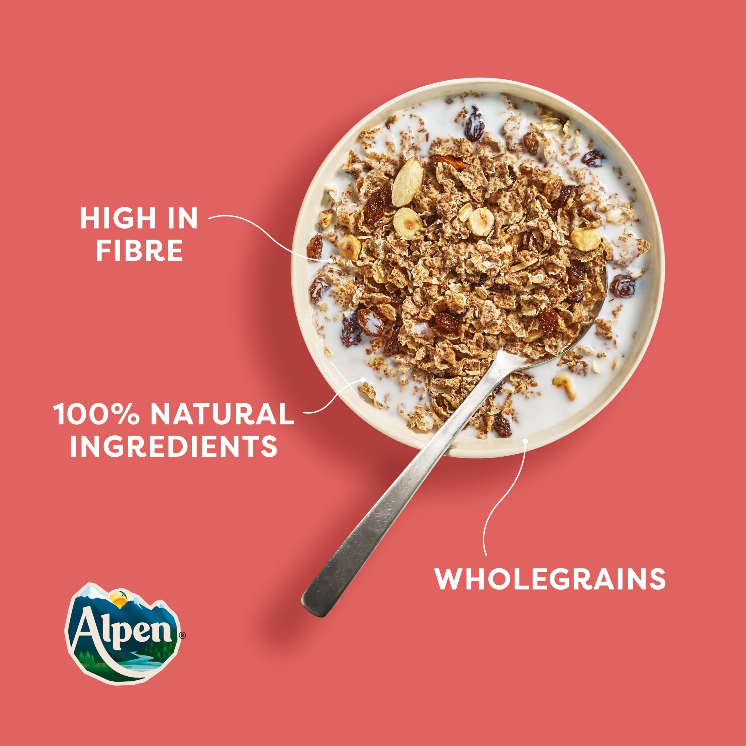 Alpen Original Muesli - High Fibre, Low Sugar, +30% More Fruit | 1.35 kg