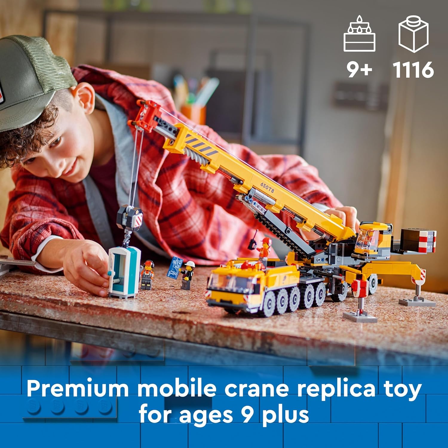 LEGO City Yellow Mobile Construction Crane Toy - Building Set for 9+ 3