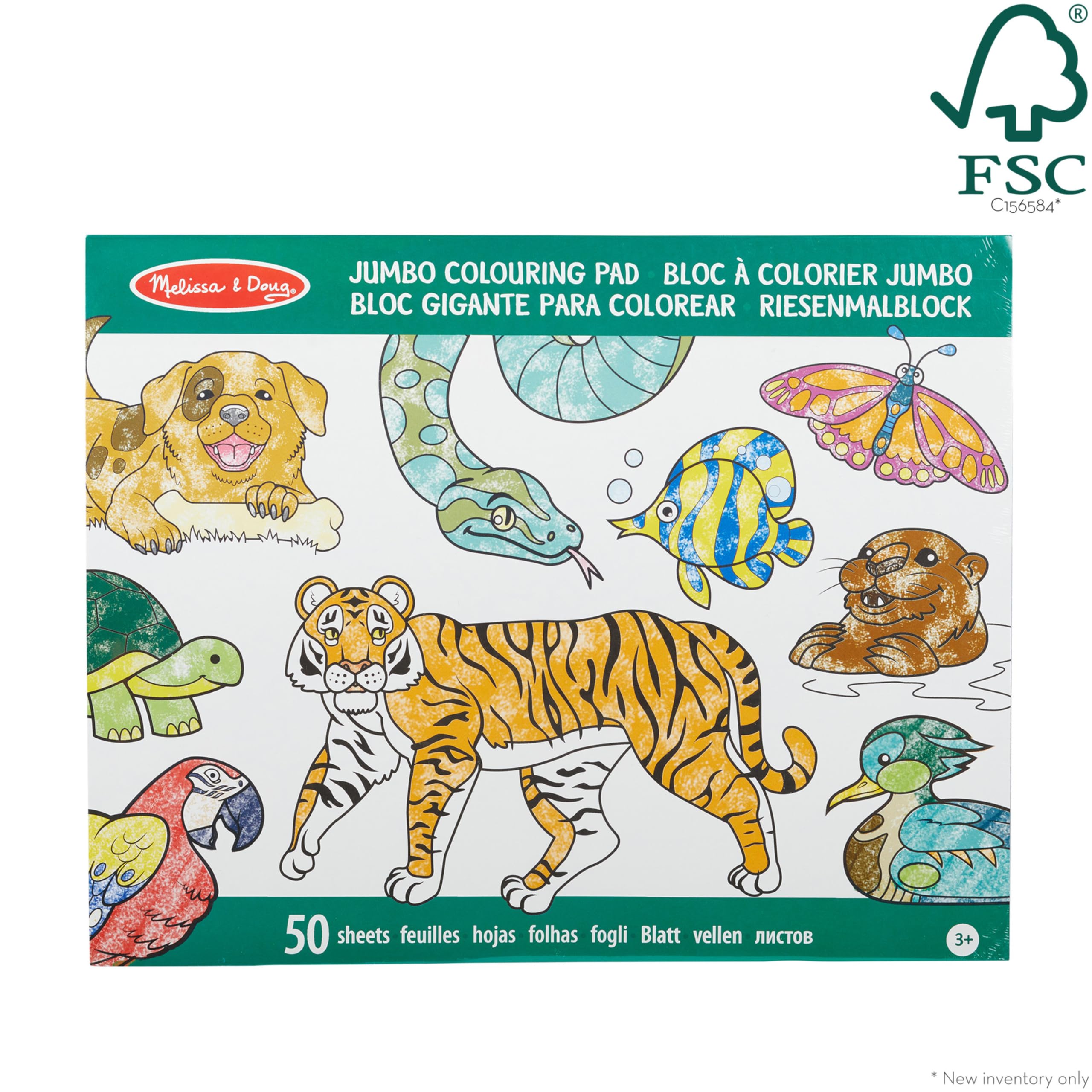 Melissa & Doug Jumbo Coloring Pad - Animals | 50 Pages, 28cm x 35cm | Activity Book for Kids 3+ 11