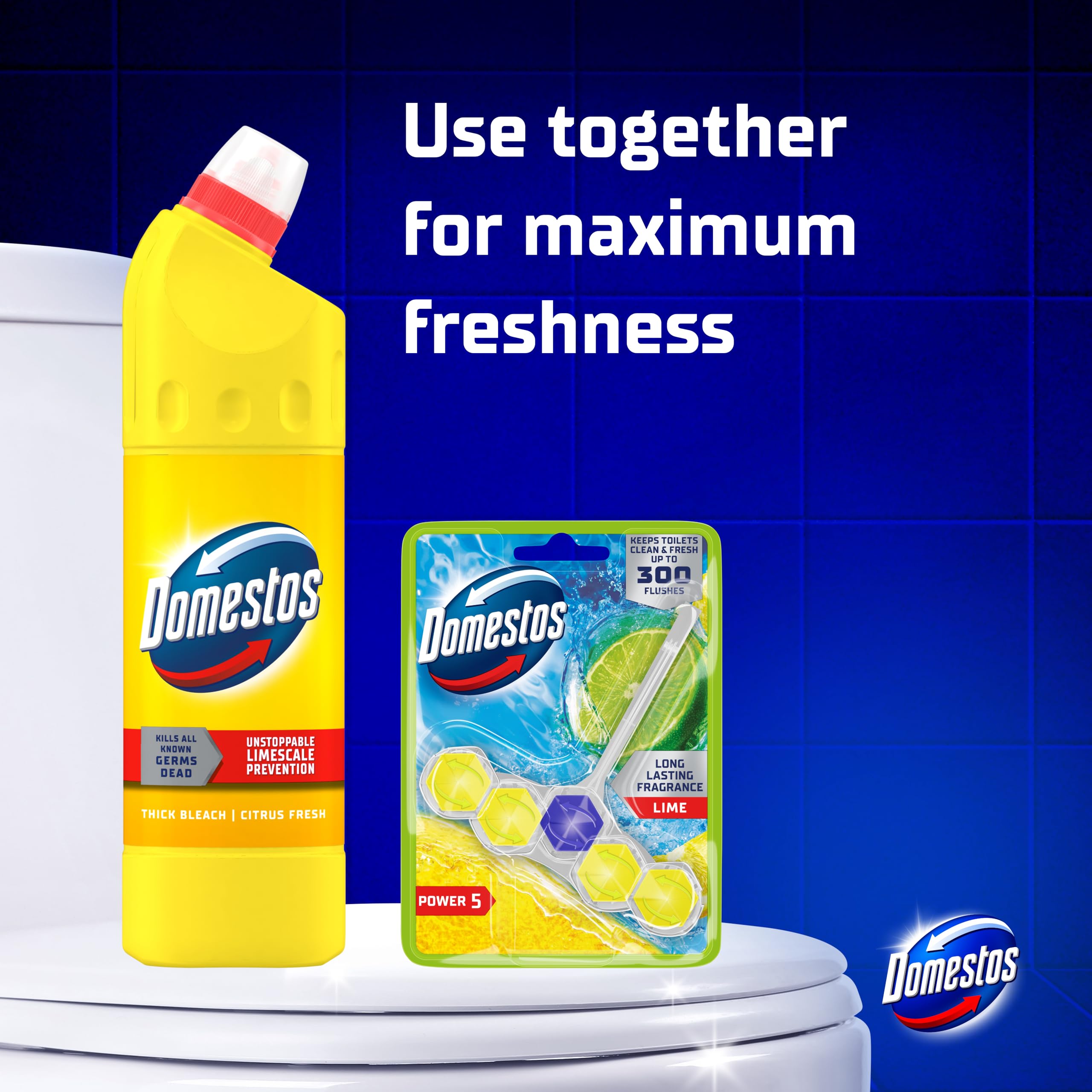 Domestos - Citrus Fresh Thick Bleach Disinfectant Cleaner 8