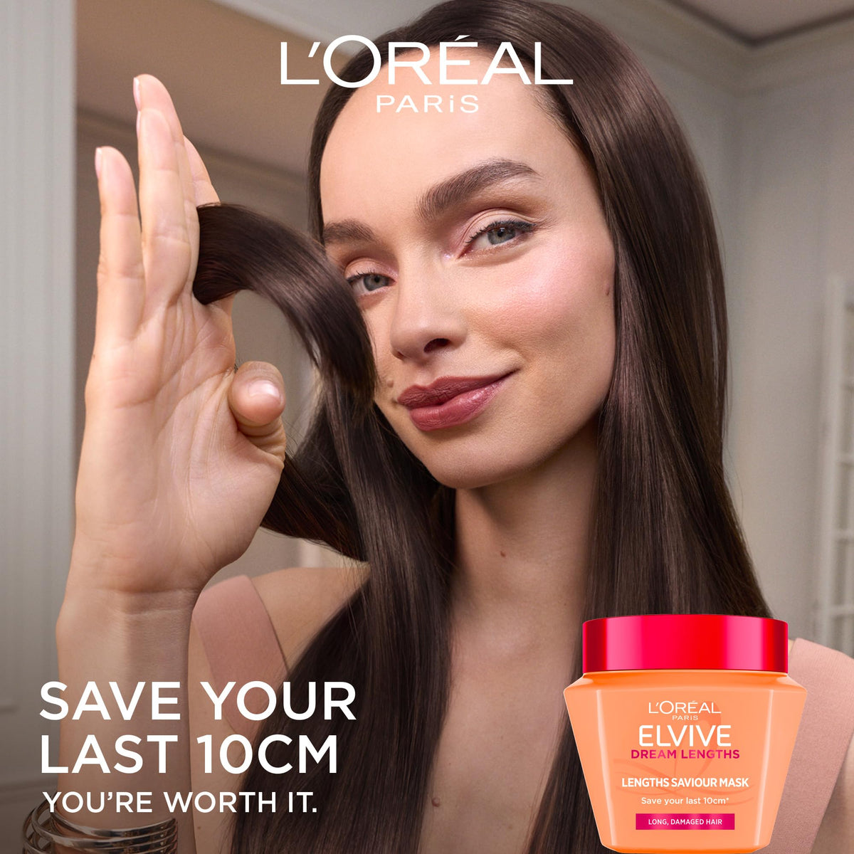 L'Oreal Paris Elvive Dream Lengths Hair Mask - Repairs Long, Damaged Hair | 300ml