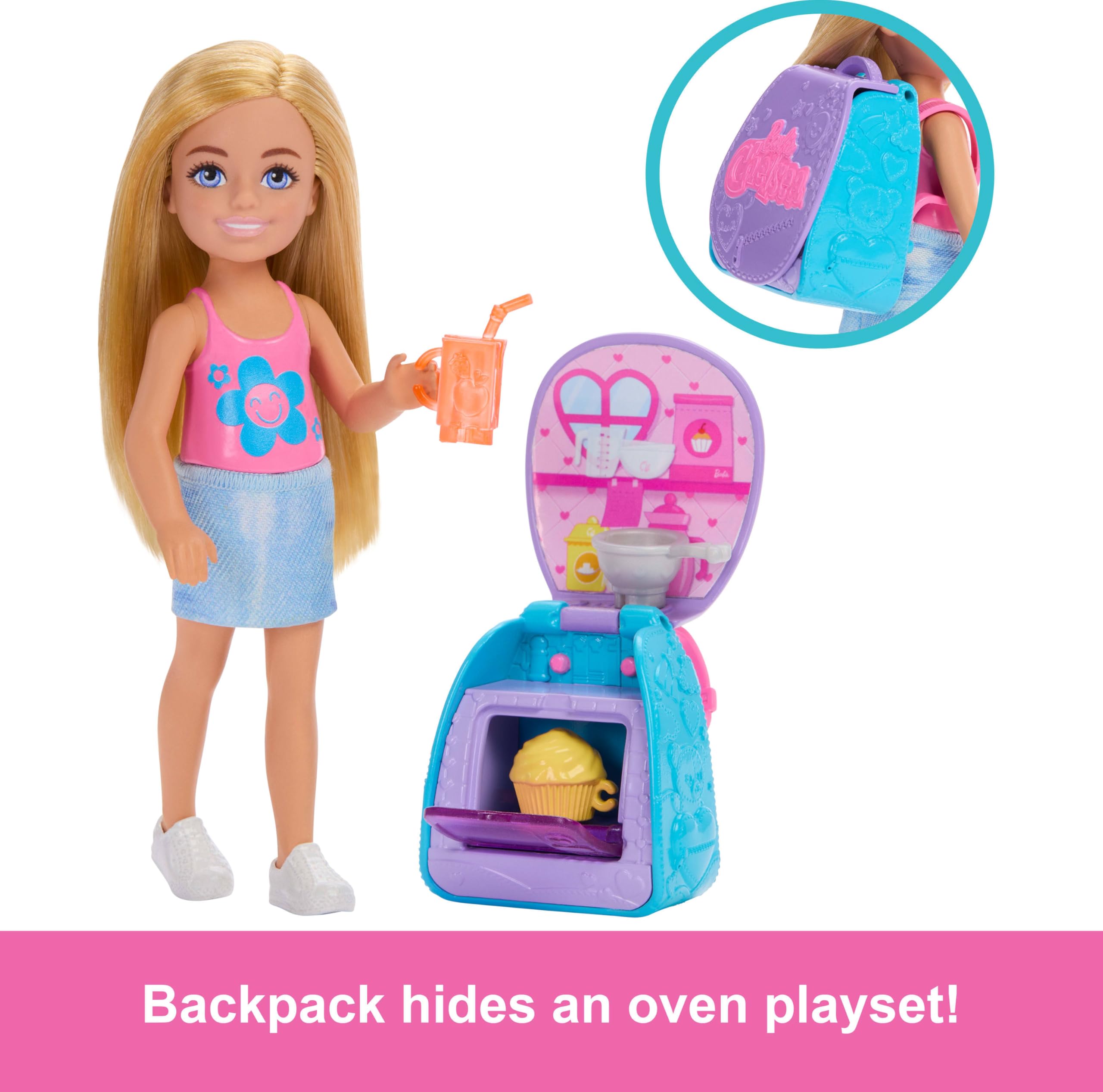 Barbie Family & Friends Cupcake Baking Playset with Chelsea Doll - Multicolor 4