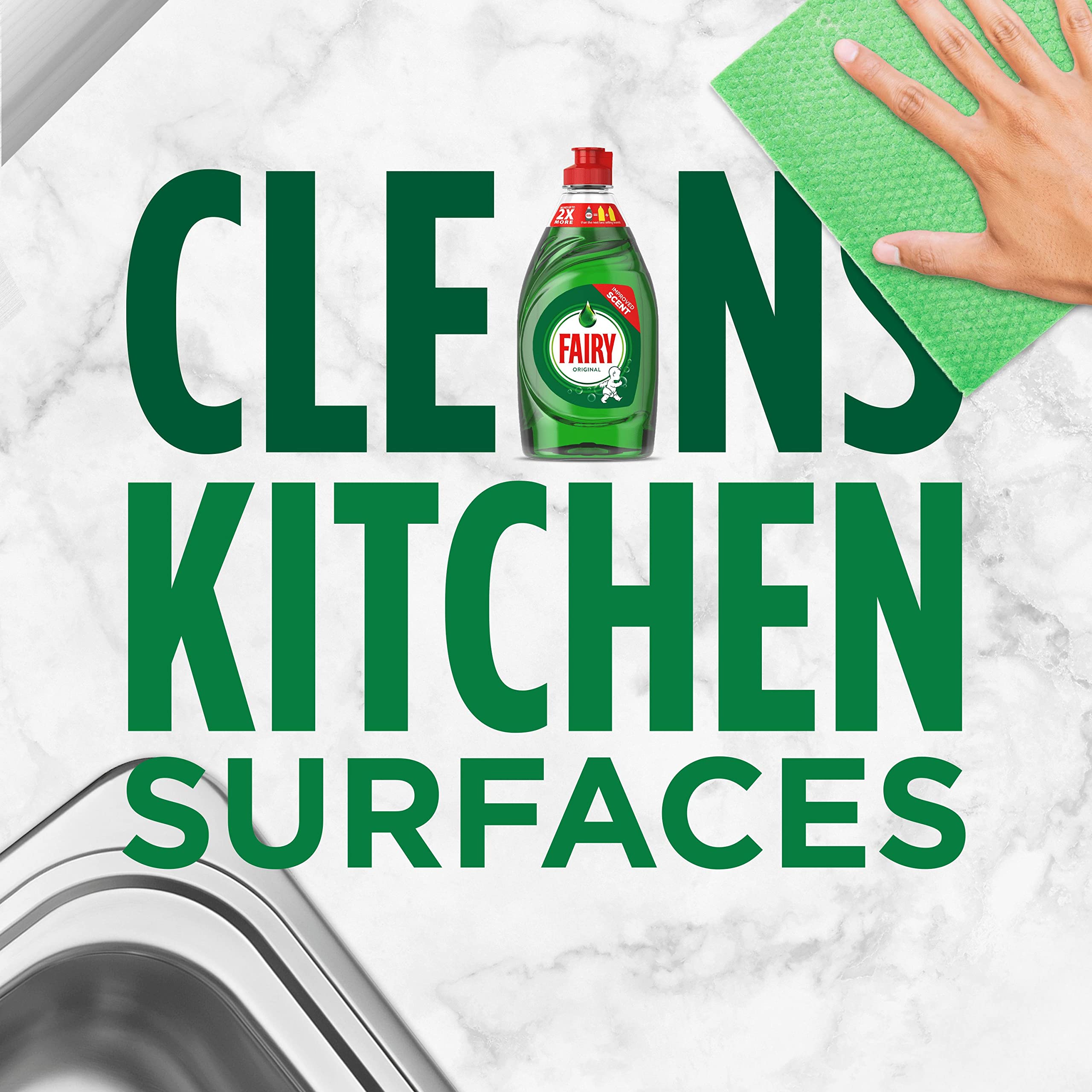 Fairy - Original Washing Up Liquid with LiftAction 1450ML 7