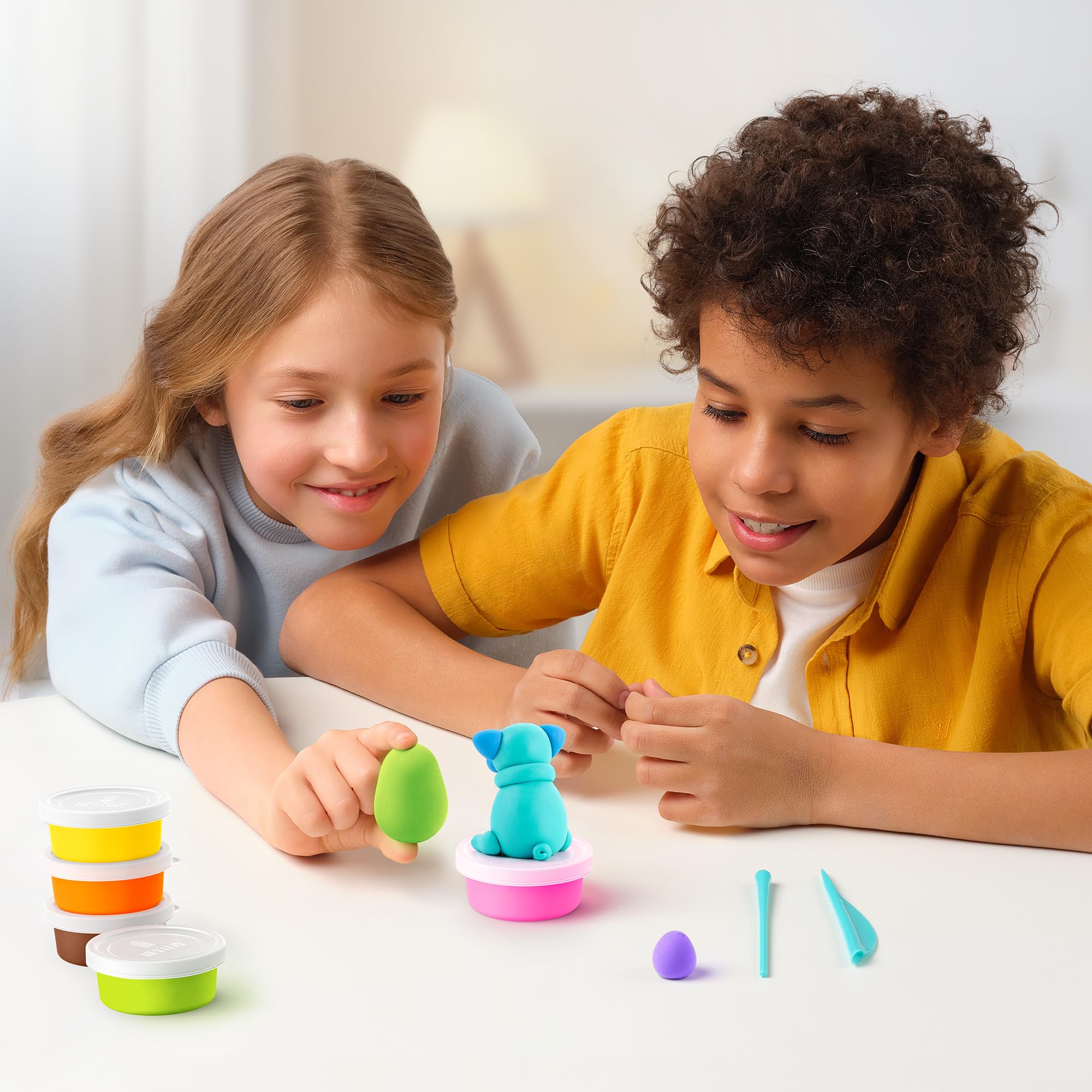 Hey Clay Dog Story - Air-Dry Modeling Clay for Kids with Interactive App - Ages 3+ 15