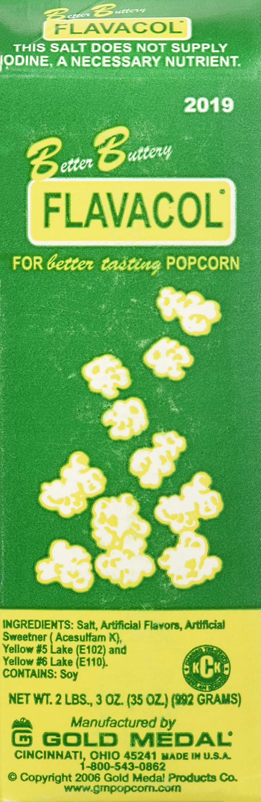 Gold Medal Flavacol Better Buttery Popcorn Flavouring - 999g | Intense Butter Flavor