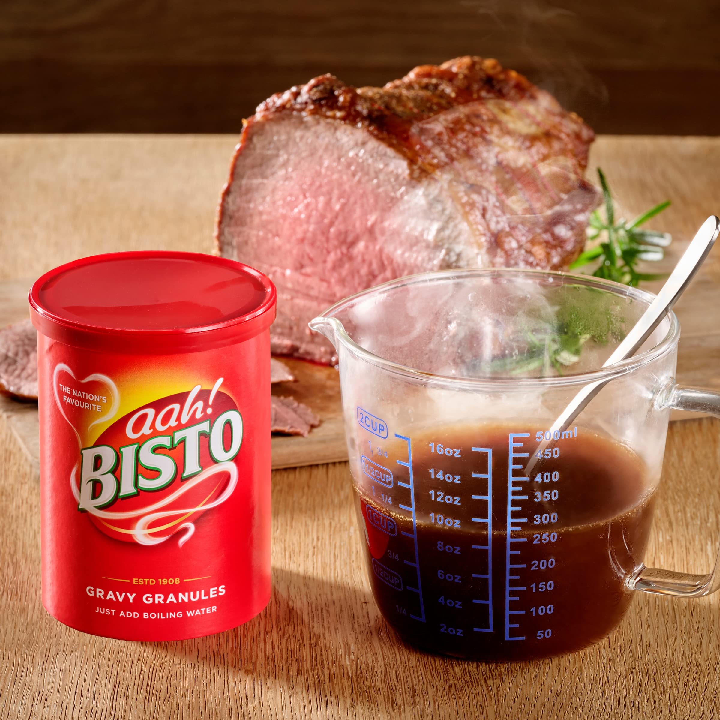 Bisto Beef Gravy Granules - Reduced Salt | Quick & Easy Preparation | 190 g Drum 6