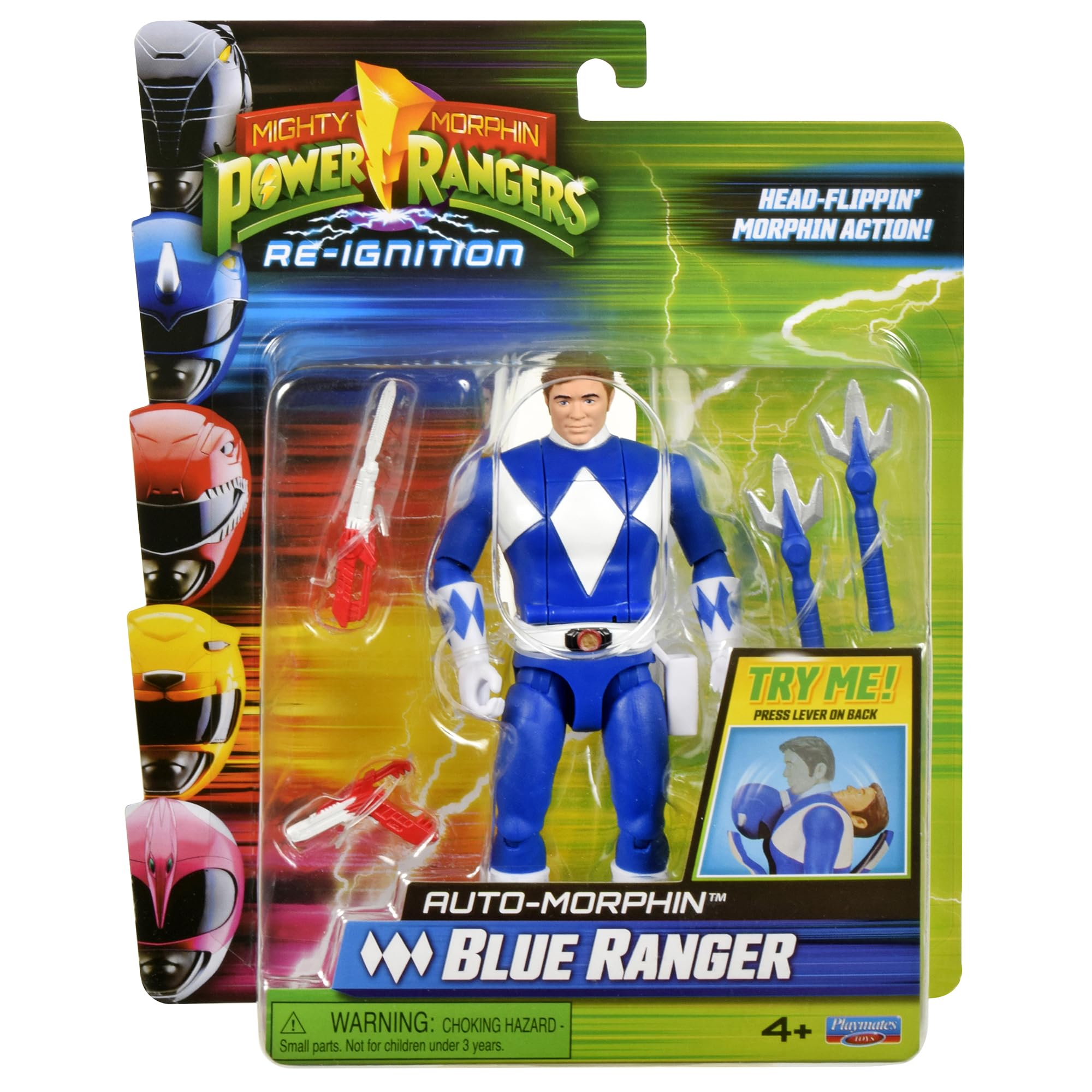 Power Rangers Blue Ranger Auto-Morphin Action Figure | 15 cm | Ages 4+