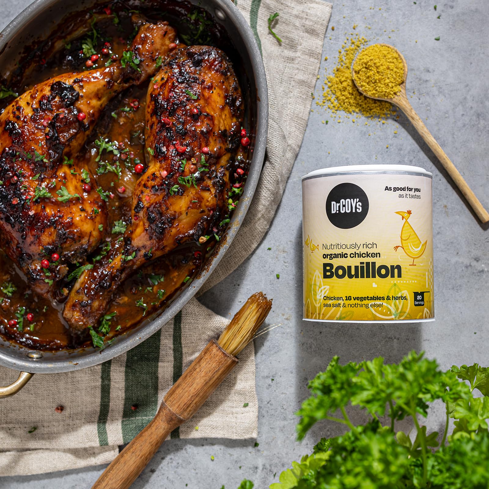 Dr. Coy's Organic Chicken Bouillon Powder - 125g - Gluten Free 10