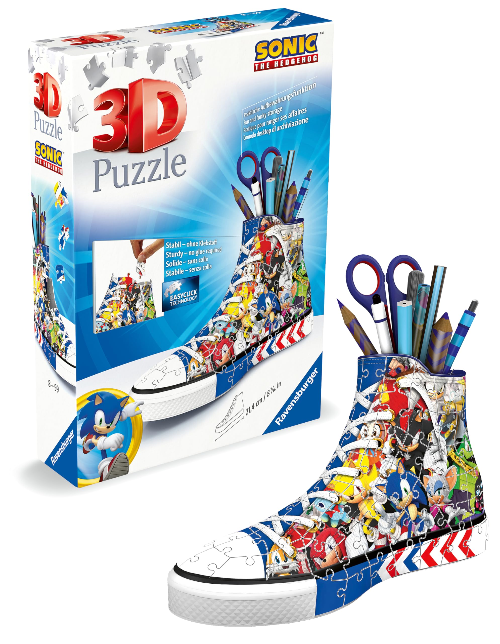 Ravensburger Sonic The Hedgehog 3D Puzzle - 108 Pieces for Ages 8+