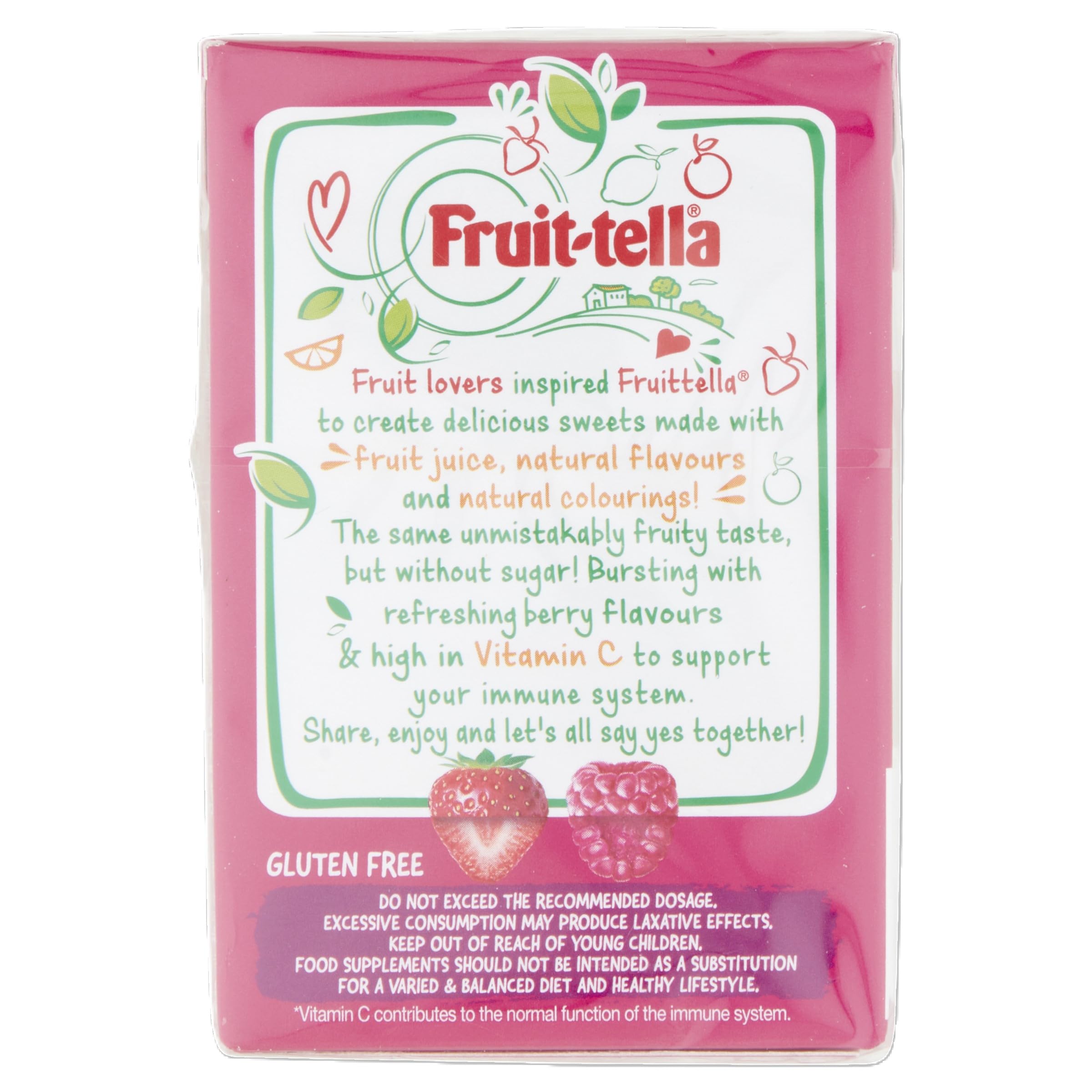 Fruittella Fruit Drops - Sugar Free Red Berry Mix Sweets | Pack of 10 | High in Vitamin C 6